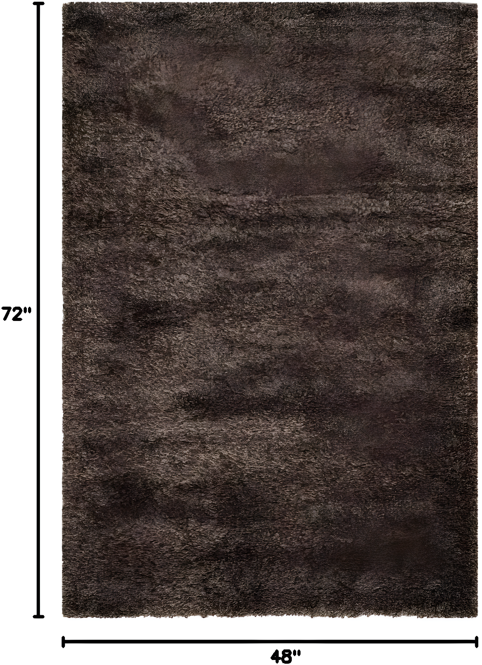 Shag SG151 Power Loomed Indoor Area Rug - Mushroom - 4'x6' - Safavieh.