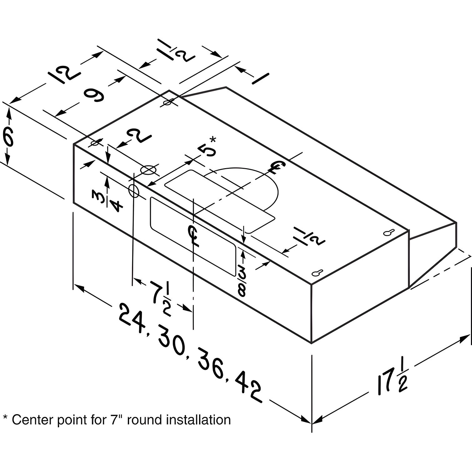 Broan NuTone Broan NuTone 30" Steel 190 CFM Ductless (Non-Vented) Under Cabinet Range Hood with Charcoal Filter 413004