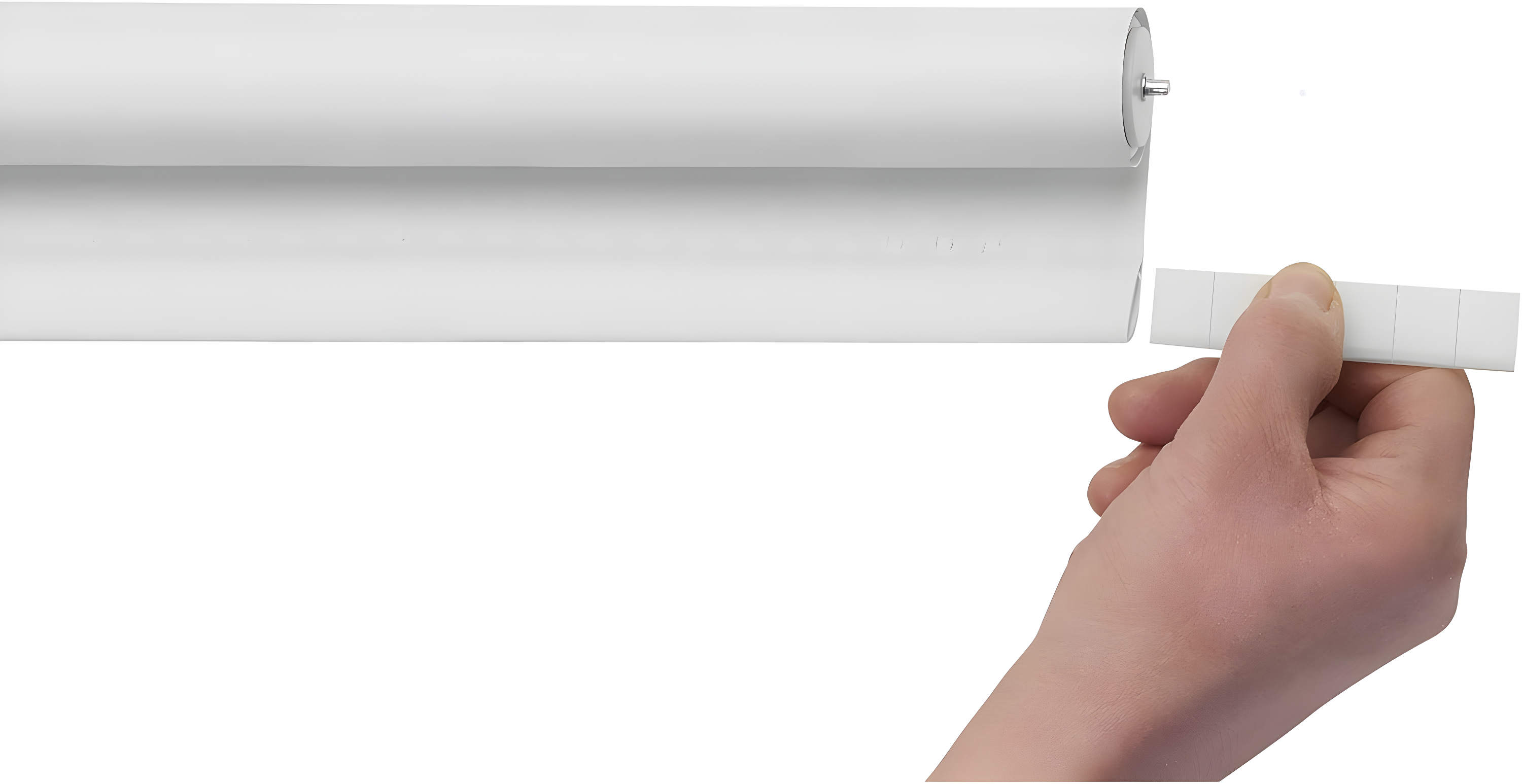 Achim Tear Down Indoor Cordless Vinyl Room Darkening Roller Window Shade, 72 x 37, White