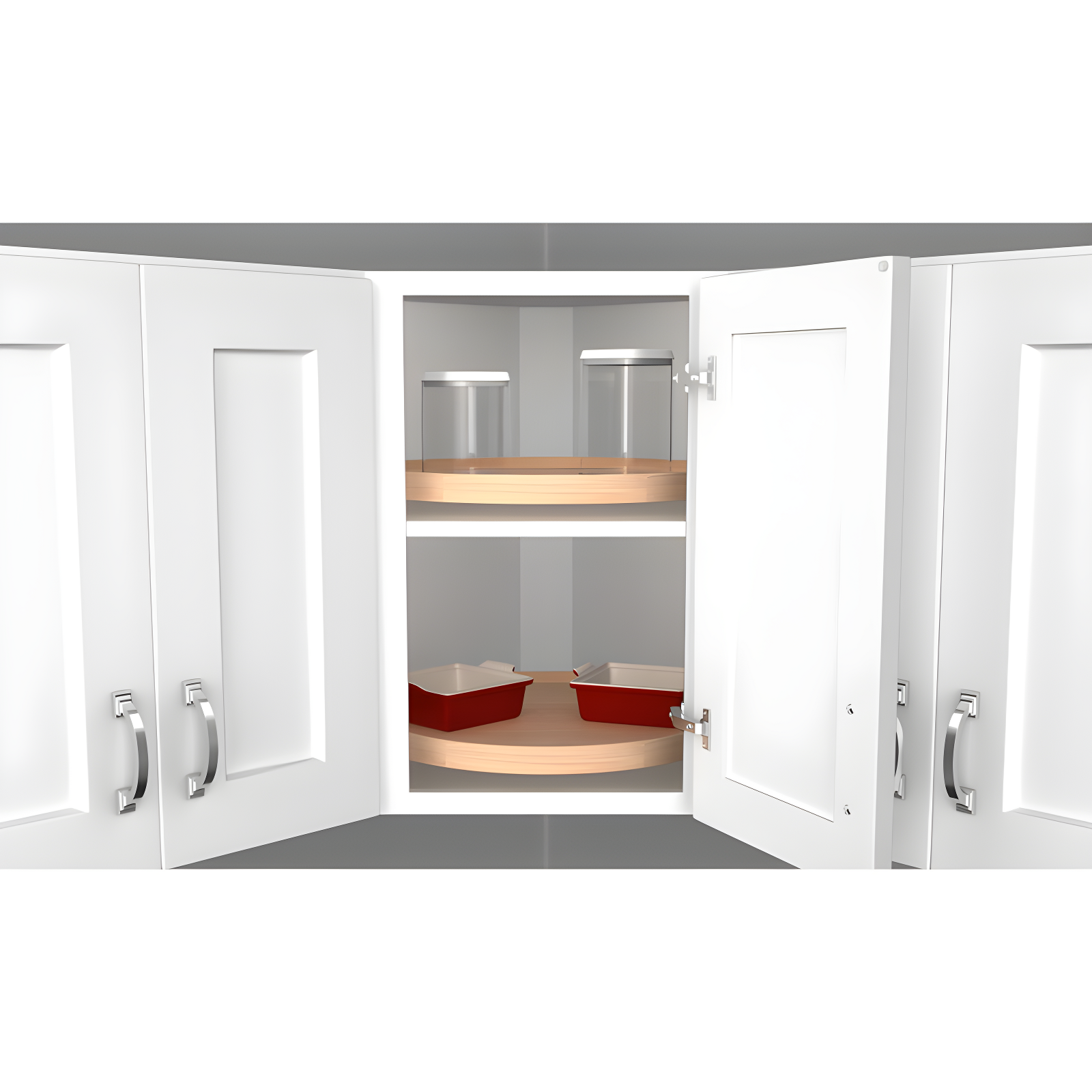 Rev-A-Shelf Rev-A-Shelf Lazy Susan Wooden Circle 1-Shelf w/Swivel Bearings