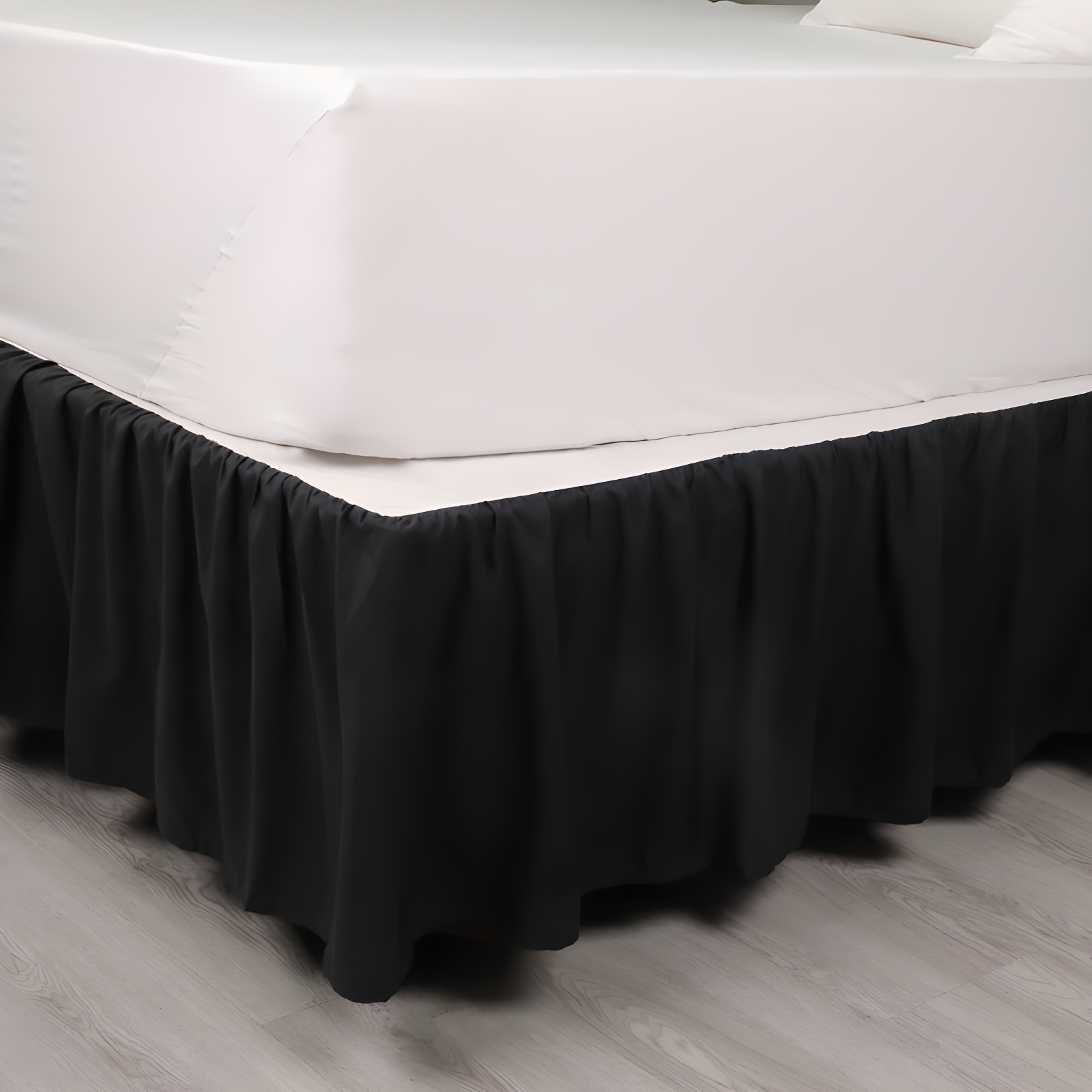 Martex Martex Ruffled Bed Skirt Easy Fit Lightweight 100% Microfiber Dust Ruffle Hotel Quality With 16 inch Tailored Drop