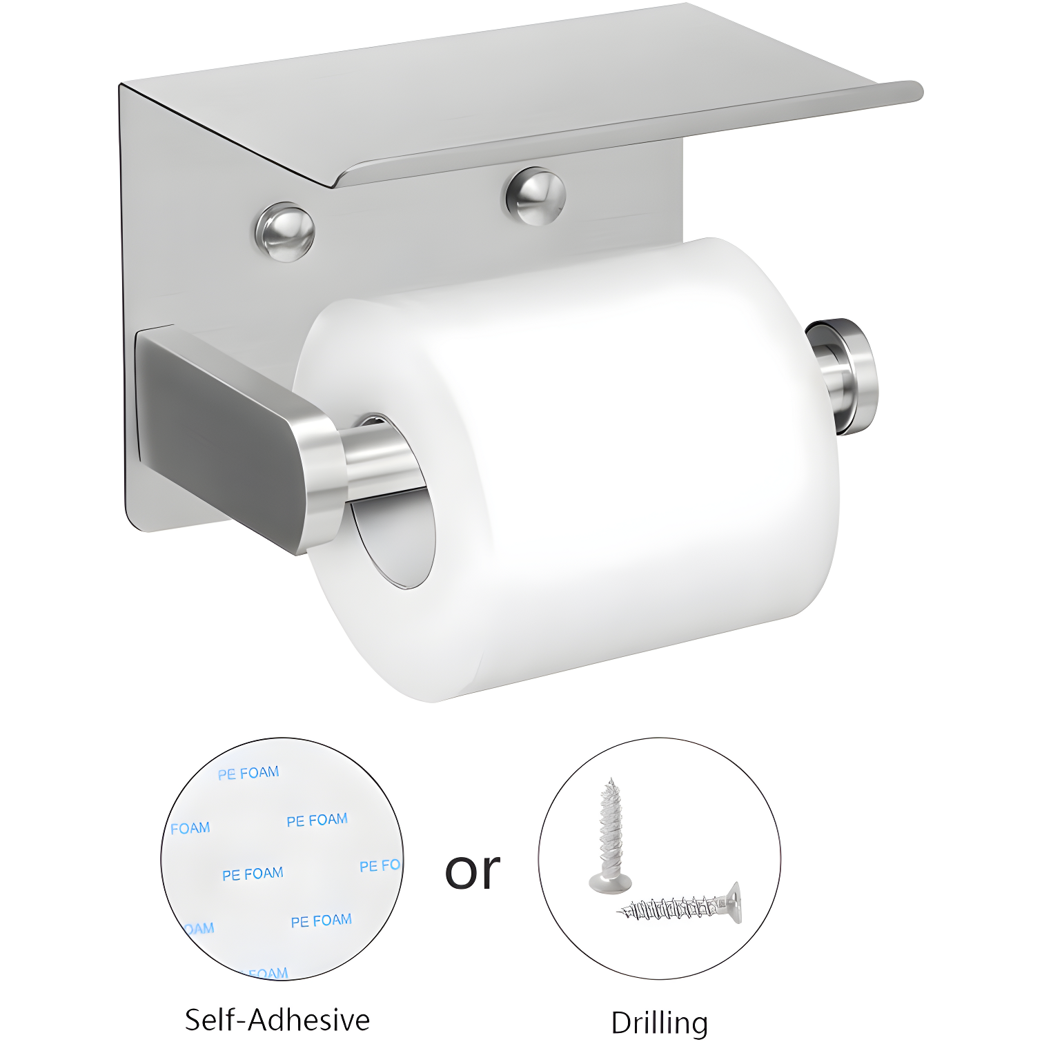 Wall Mounted Toilet Paper Holder