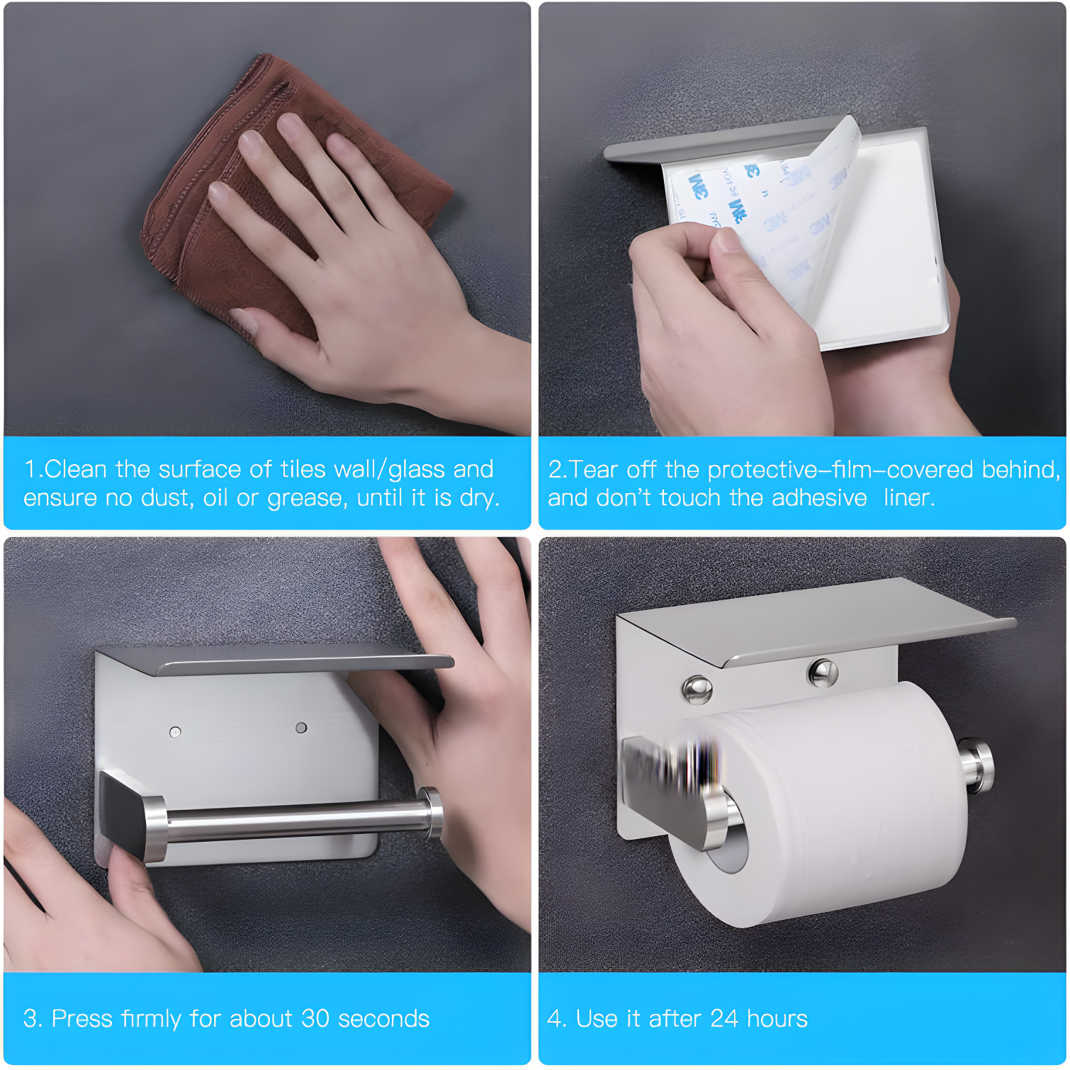 Wall Mounted Toilet Paper Holder