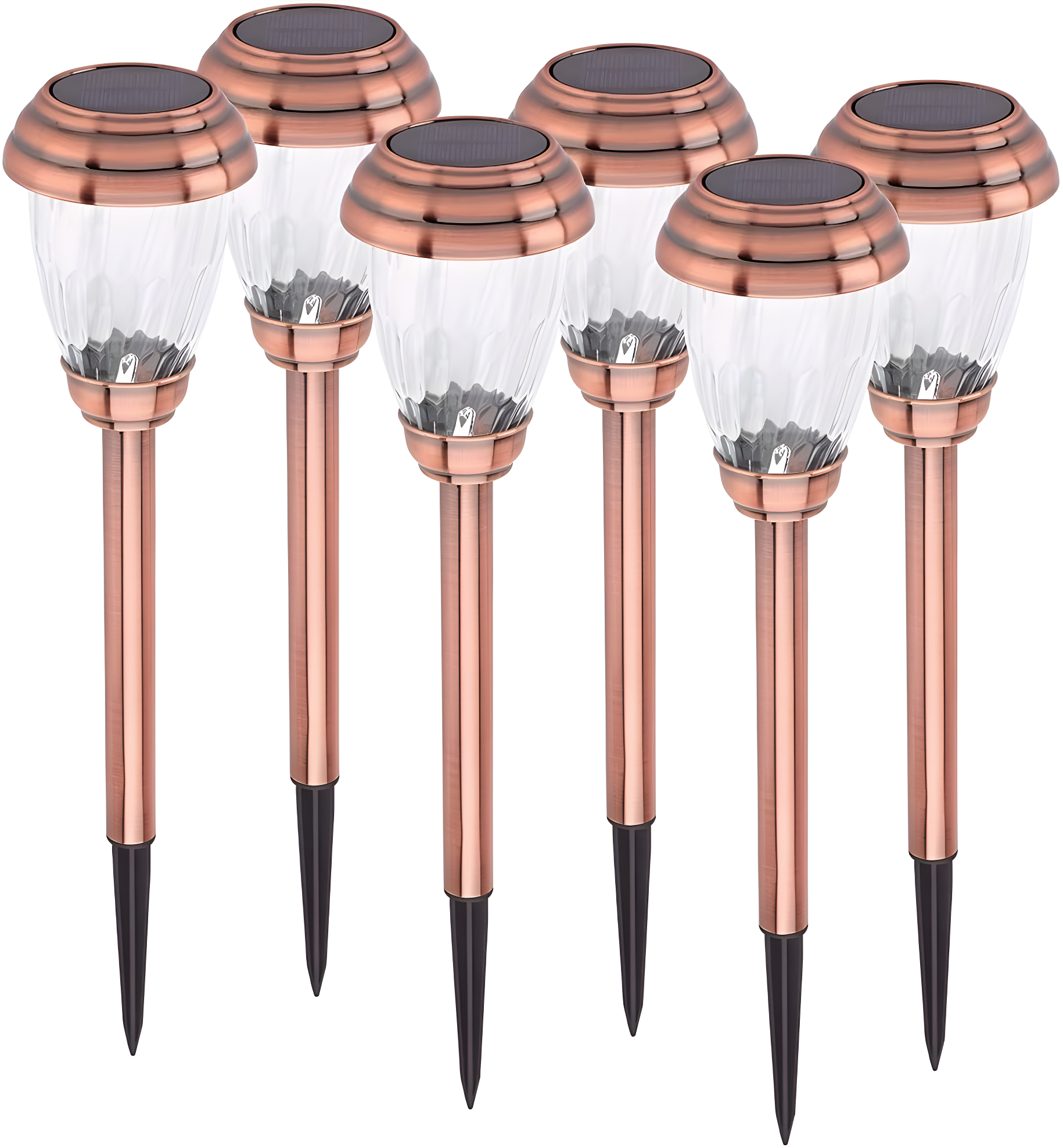 Smart Living Charleston Copper Finish Pathway LED Lights