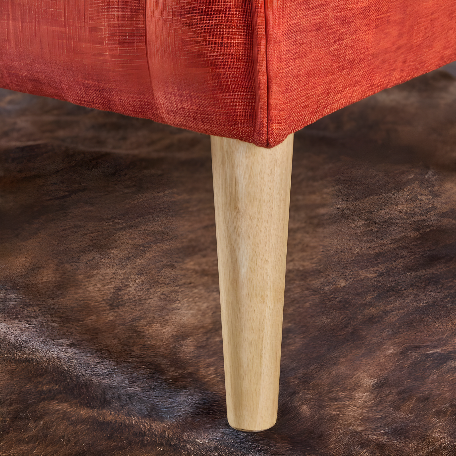 Mariah Mid-Century Loveseat Muted Orange - Christopher Knight Home: Plush Upholstered, 2-Seater Couch