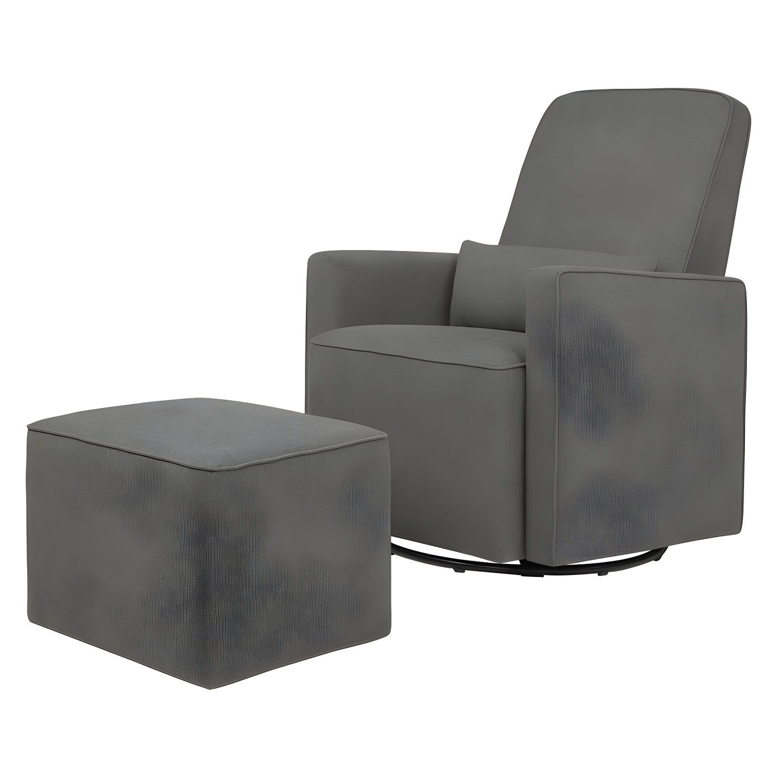 Olive Swivel Glider with Ottoman