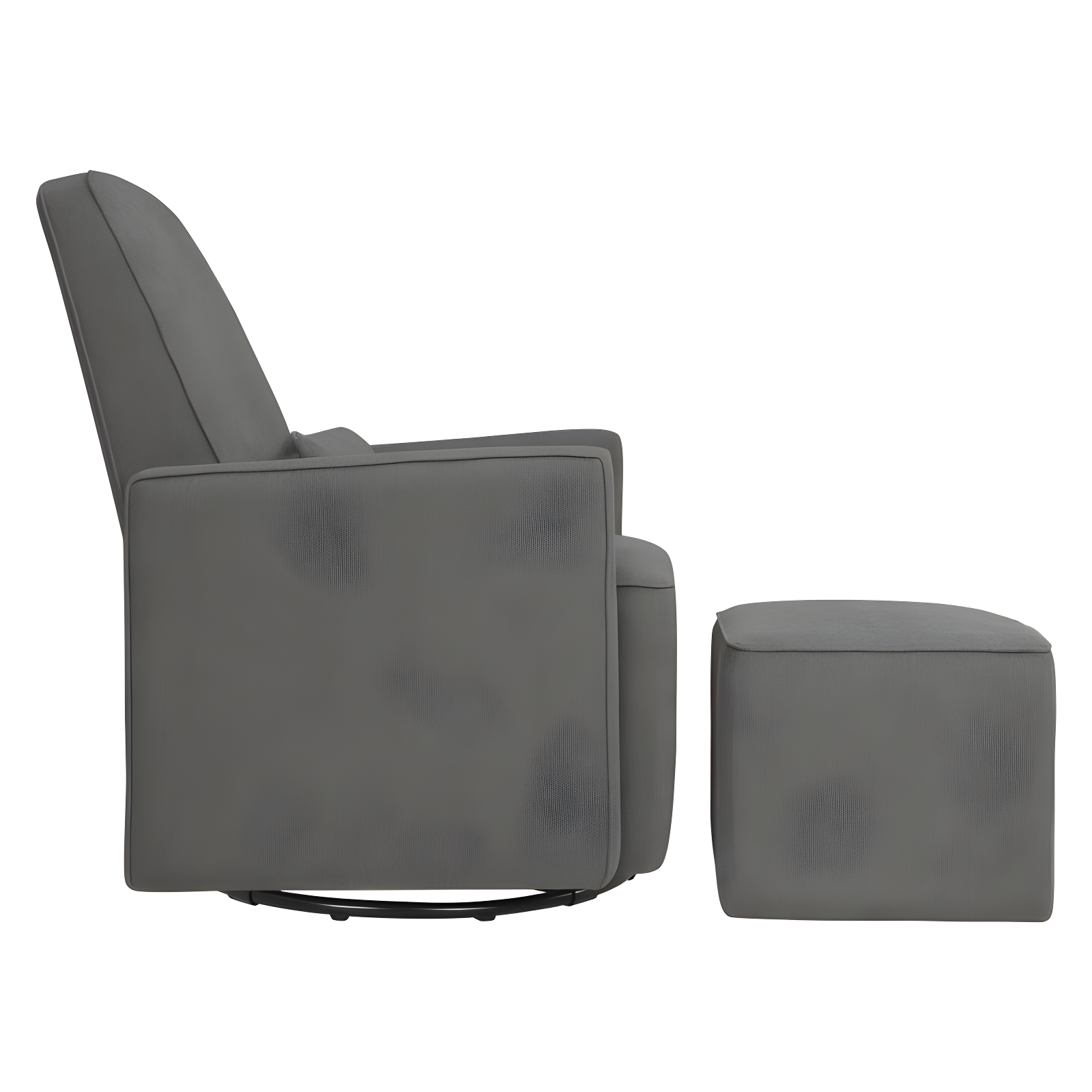 Olive Swivel Glider with Ottoman