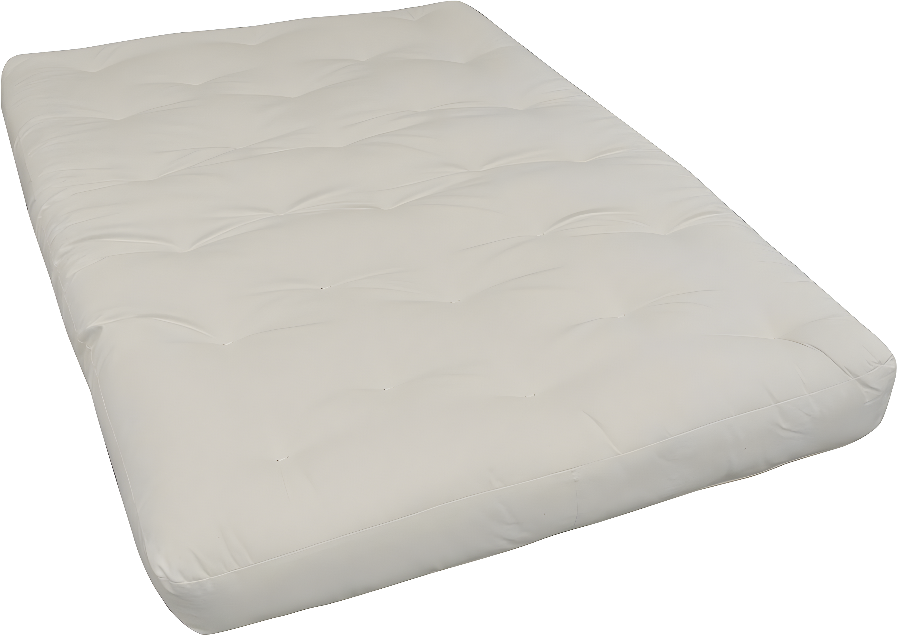 Gold Bond 8" Double Foam & Cotton #611 Natural Futon Mattress-Size:Full