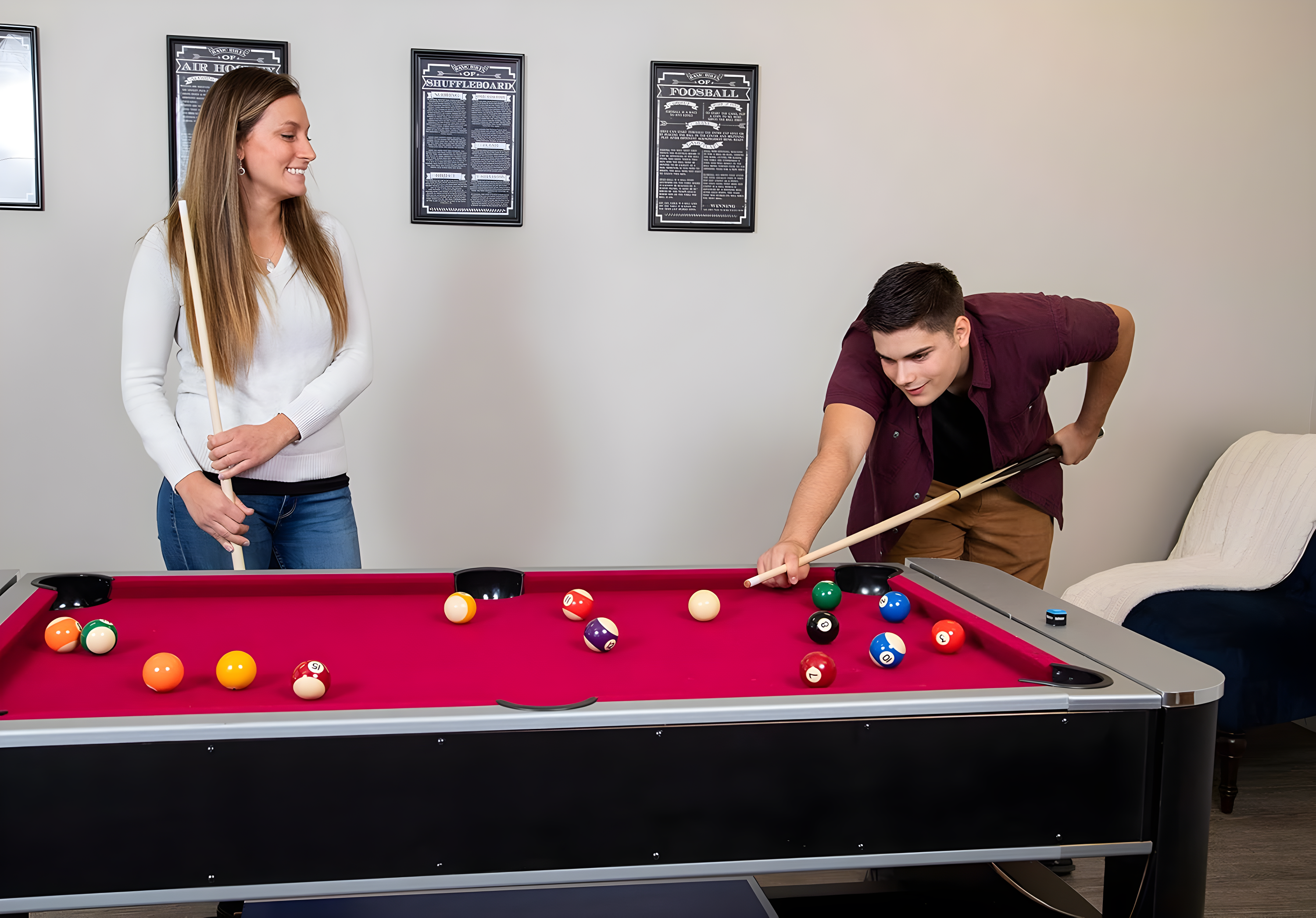 Triple Threat 3-in-1 72" Multi Game Table