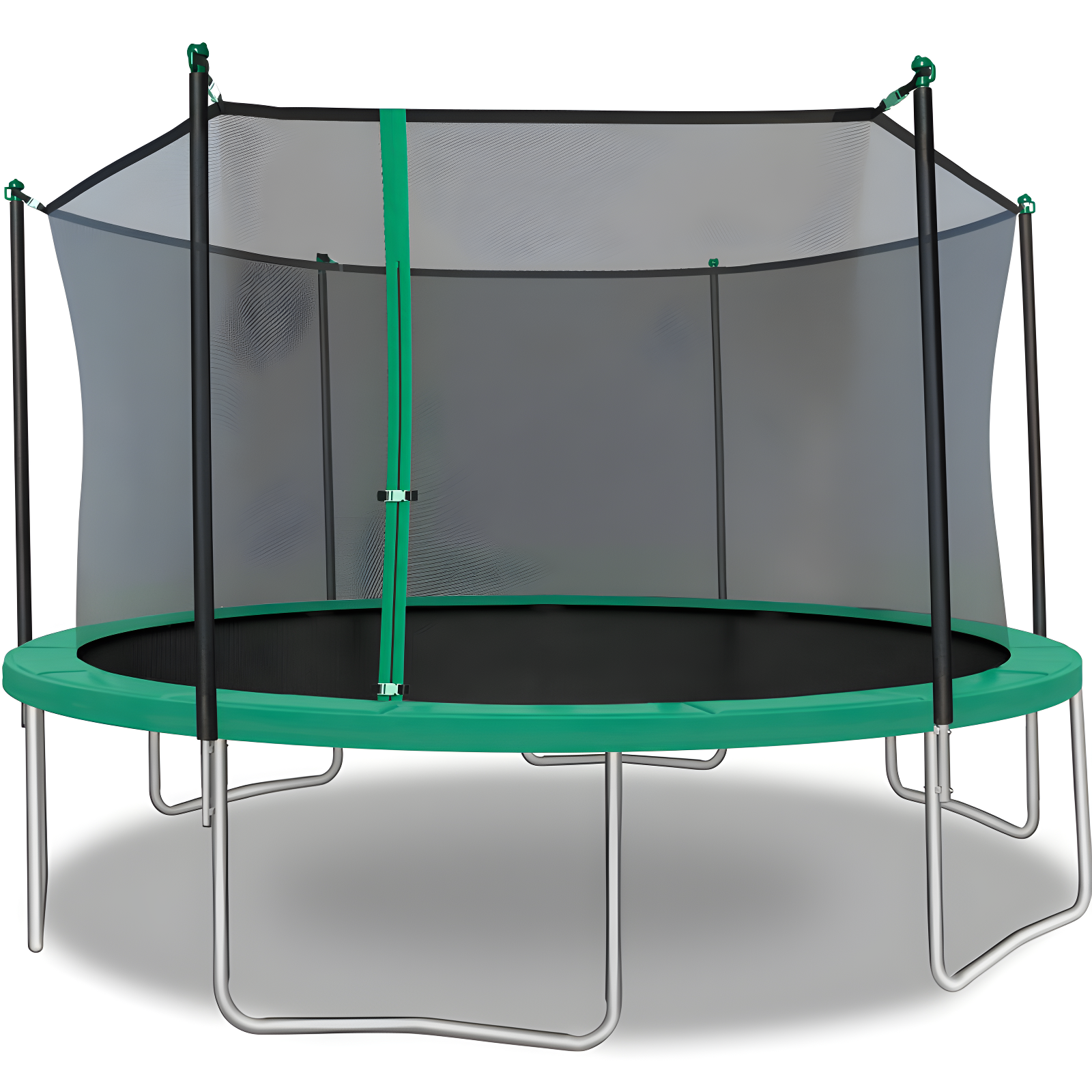 TruJump Sportspower TruJump 14' Round Trampoline with Safety Enclosure & with Lifetime Warranty on Jump Mat