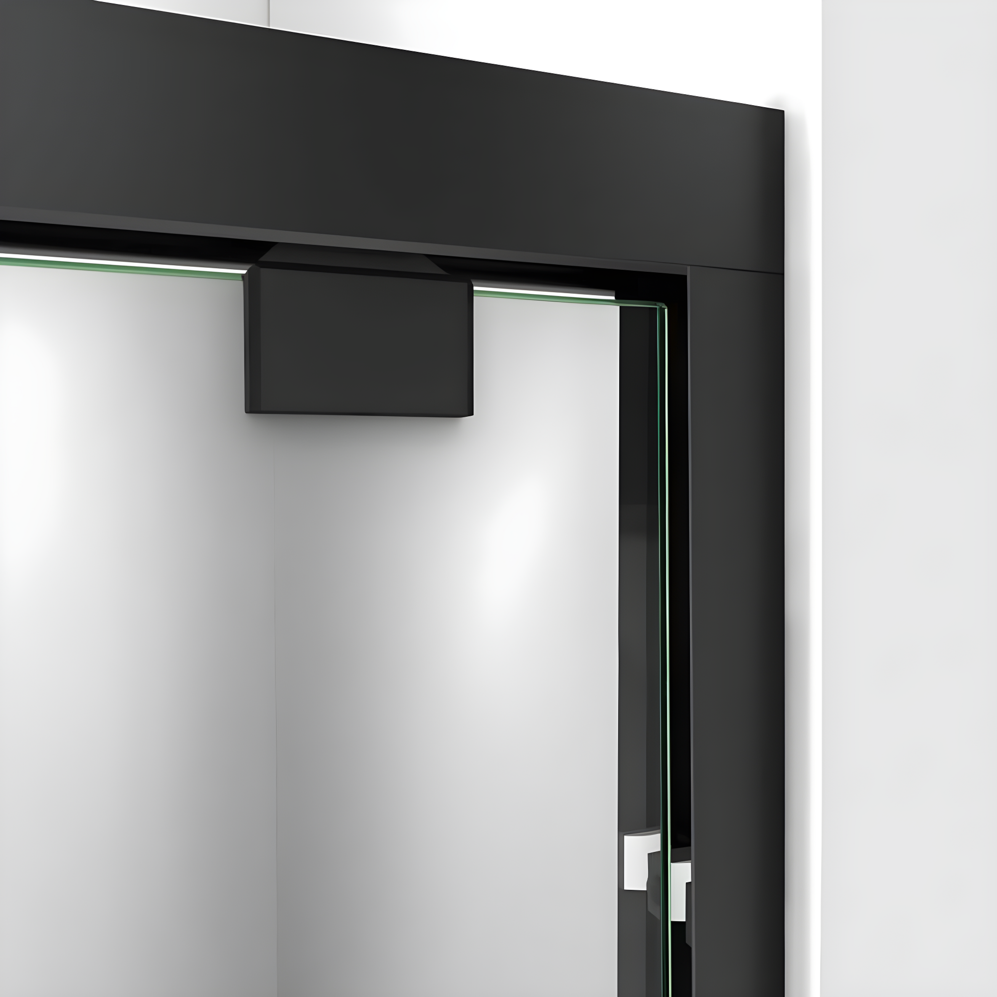 DreamLine Encore 44-48 in. W x 76 in. H Semi-Frameless Bypass Shower Door in Satin Black