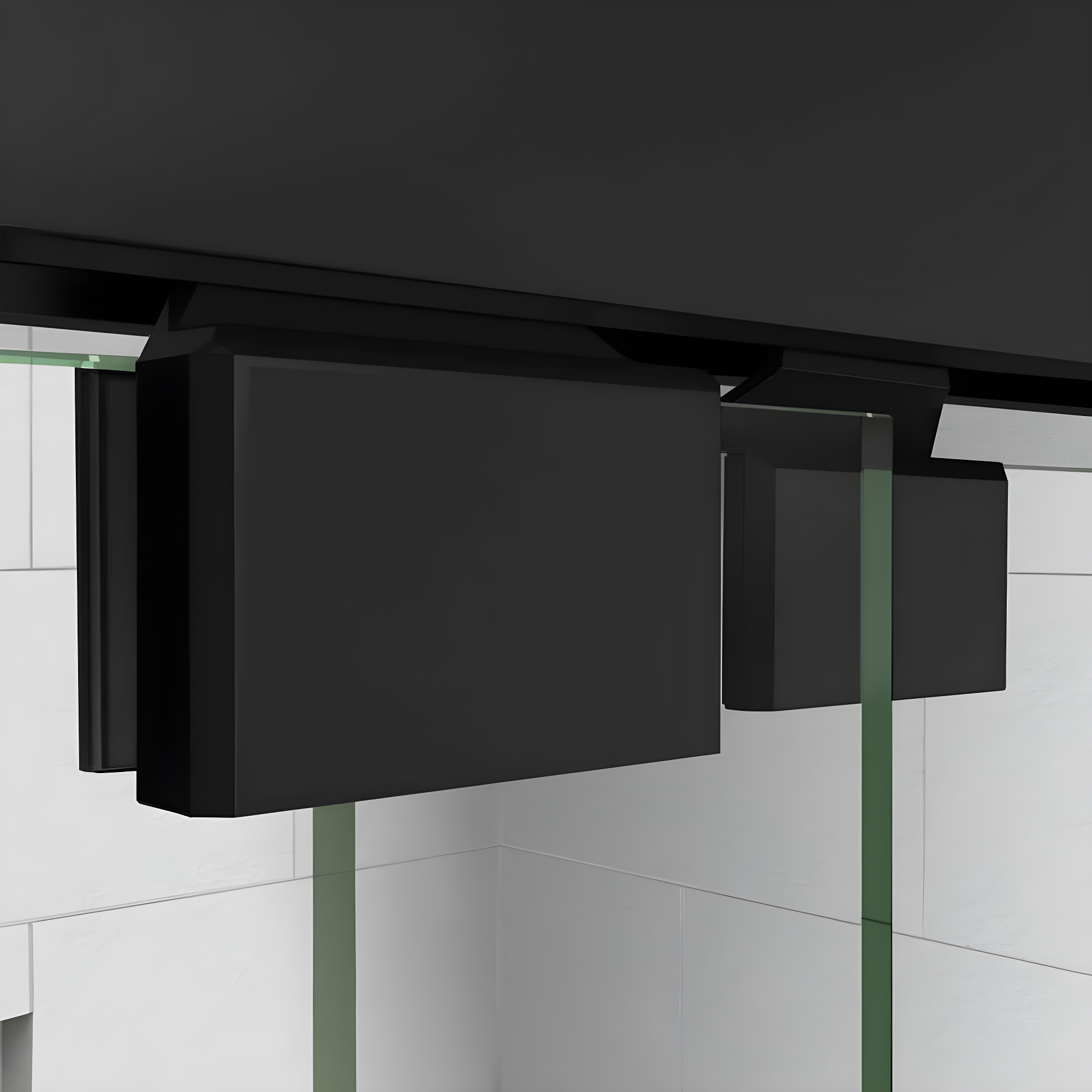 DreamLine Encore 44-48 in. W x 76 in. H Semi-Frameless Bypass Shower Door in Satin Black