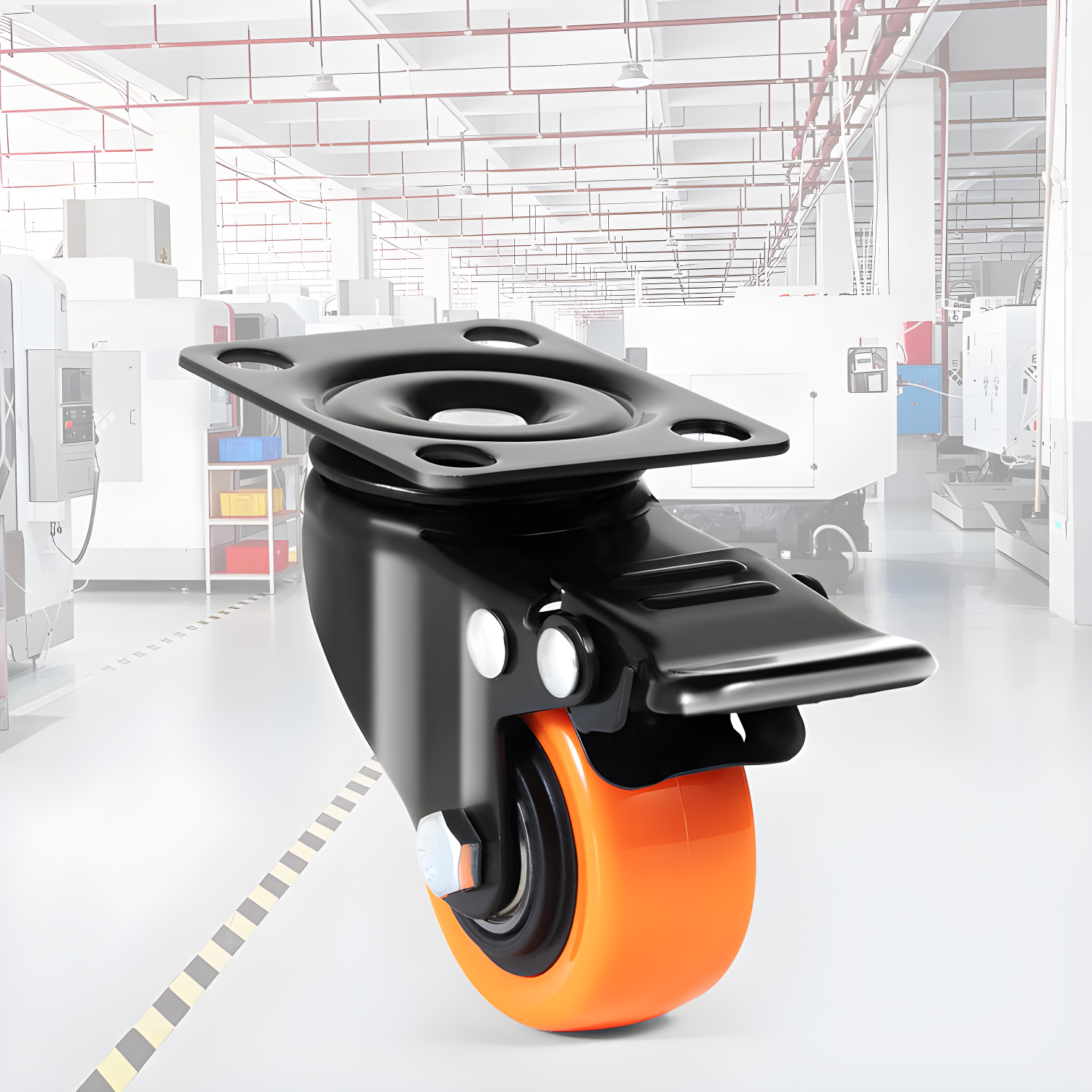 Swivel Plate Casters (Set of 4)