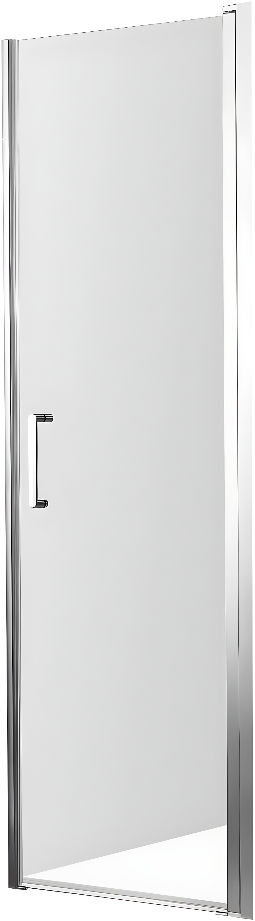 Lancer Series 29" W x 72" H Hinged Semi-Frameless Shower Door