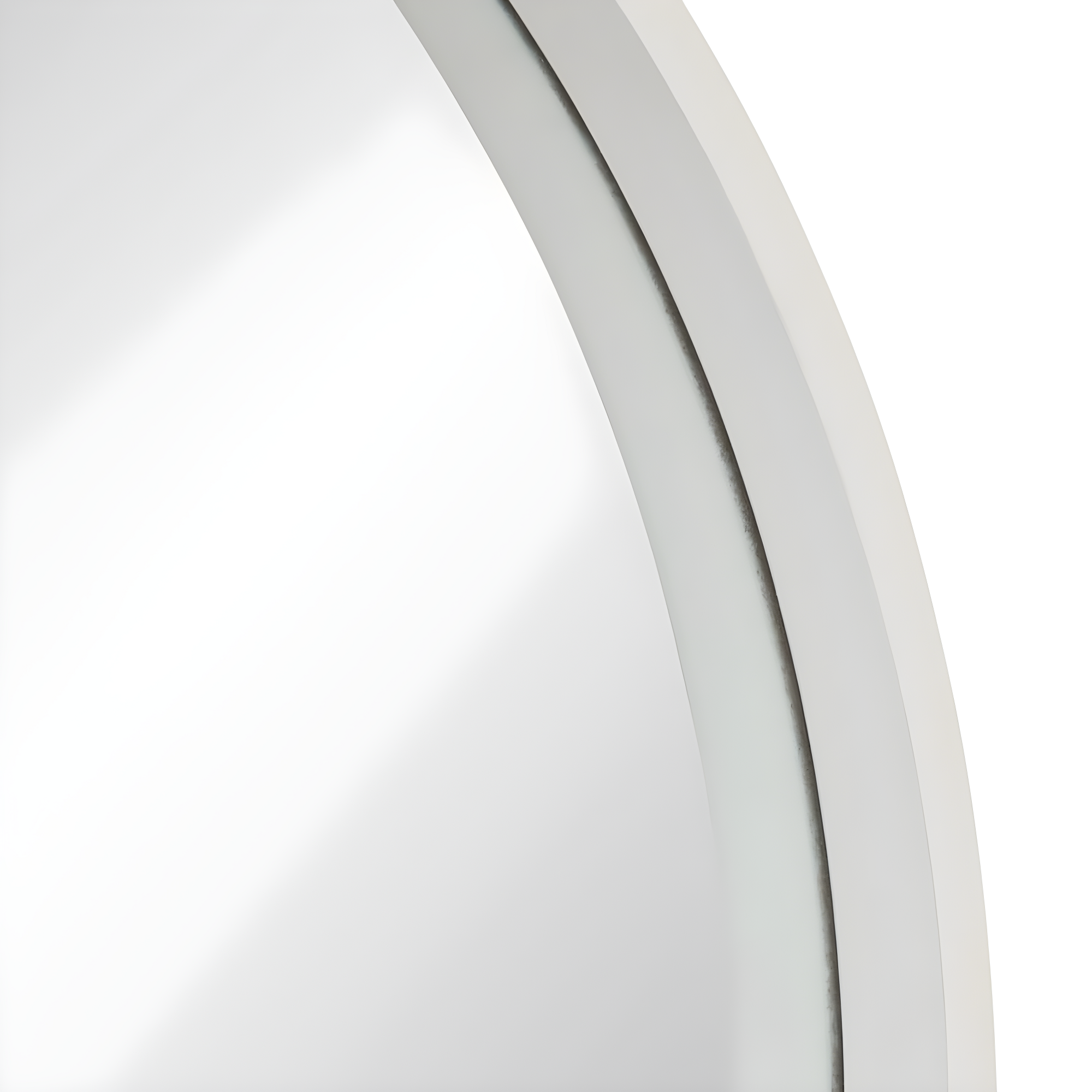 Kate and Laurel All Things Decor 26" x 26" Travis Round Wood Accent Wall Mirror White: Modern MDF Framed, No Assembly Required