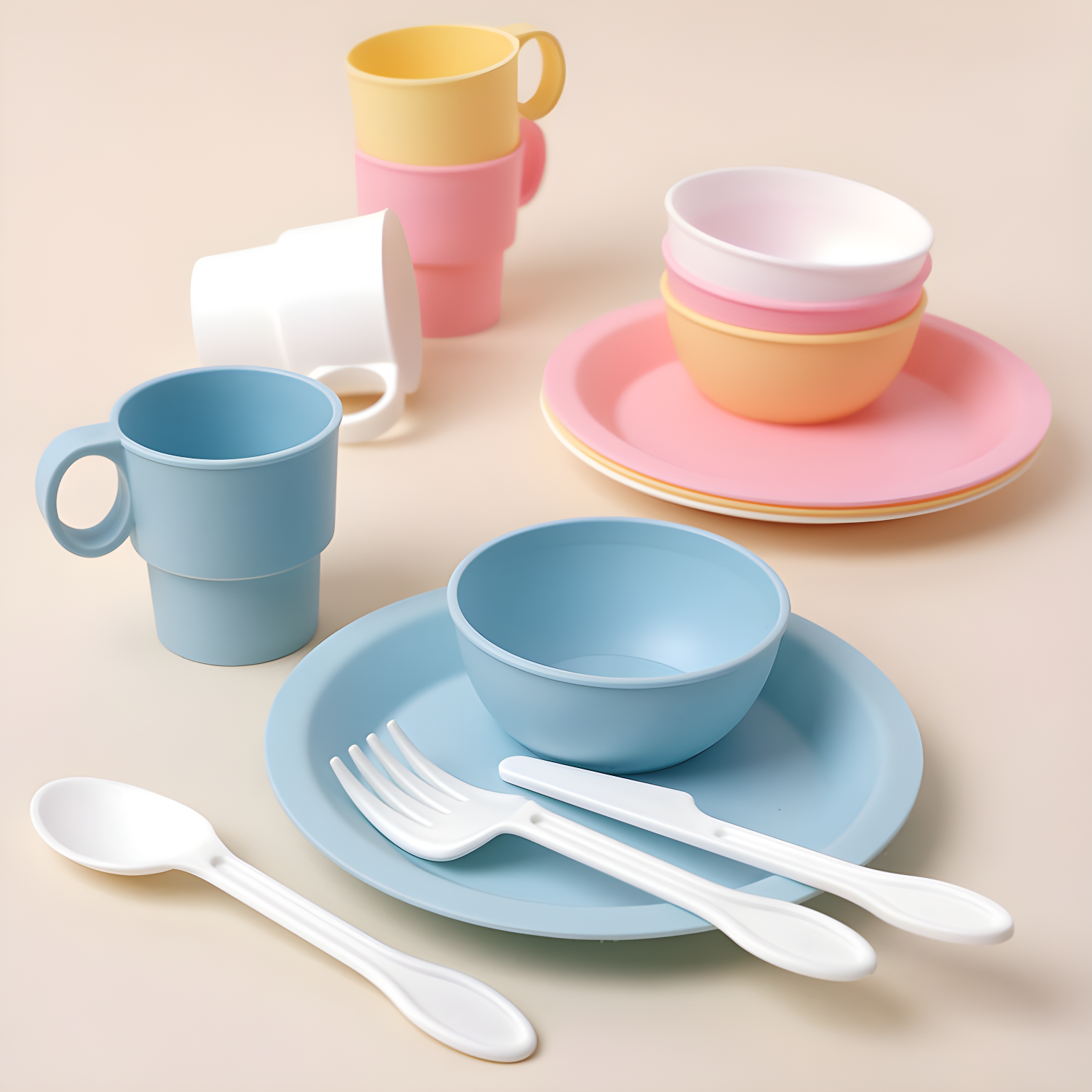 Play Dishes & Utensils Set