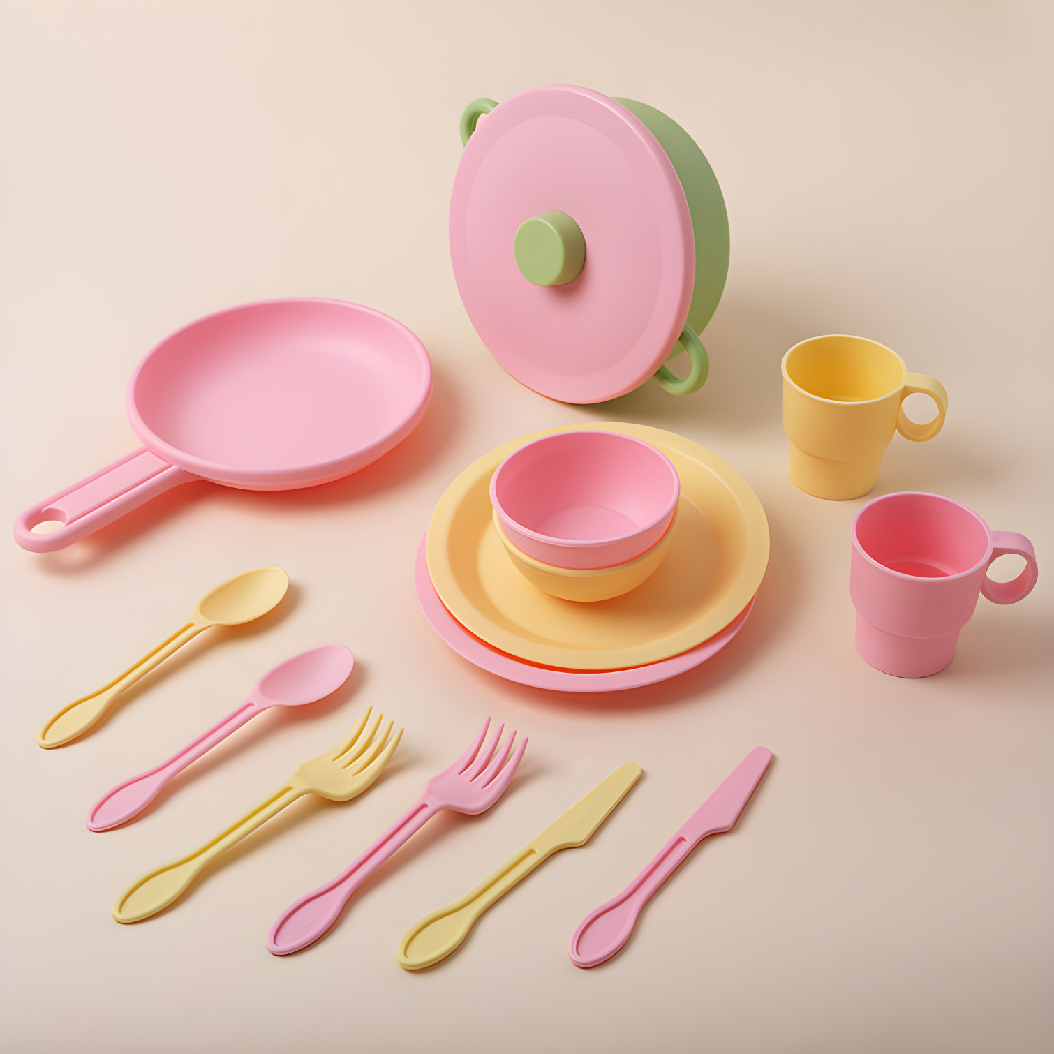 Play Dishes & Utensils Set
