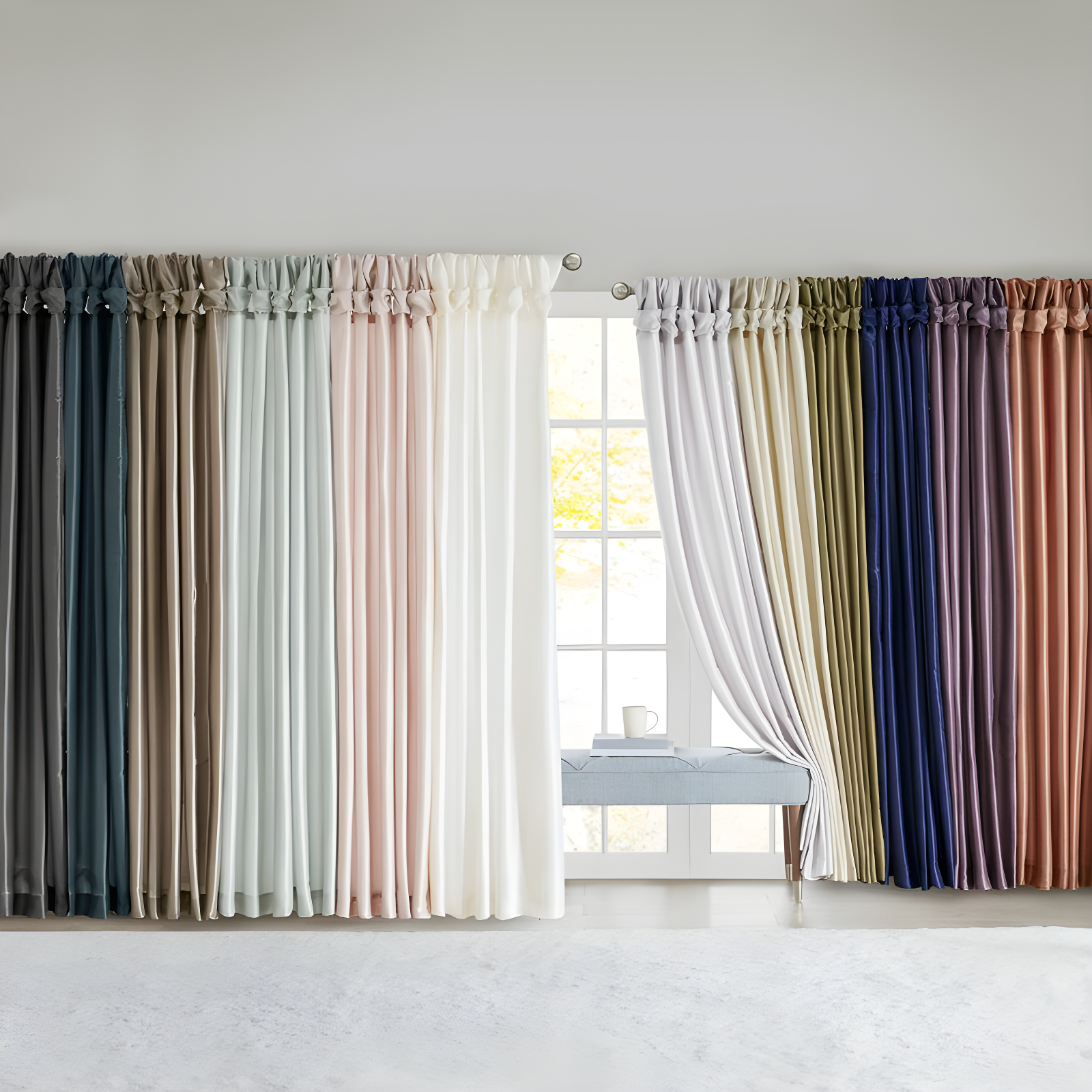 Madison Park Rivau Light-Filtering Single Curtain Panel