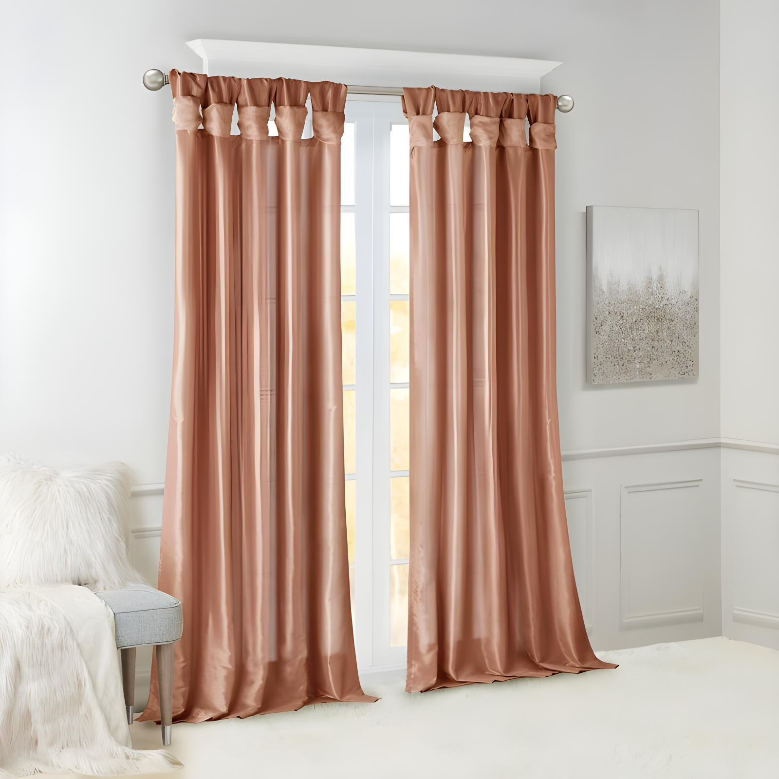 Madison Park Rivau Light-Filtering Single Curtain Panel