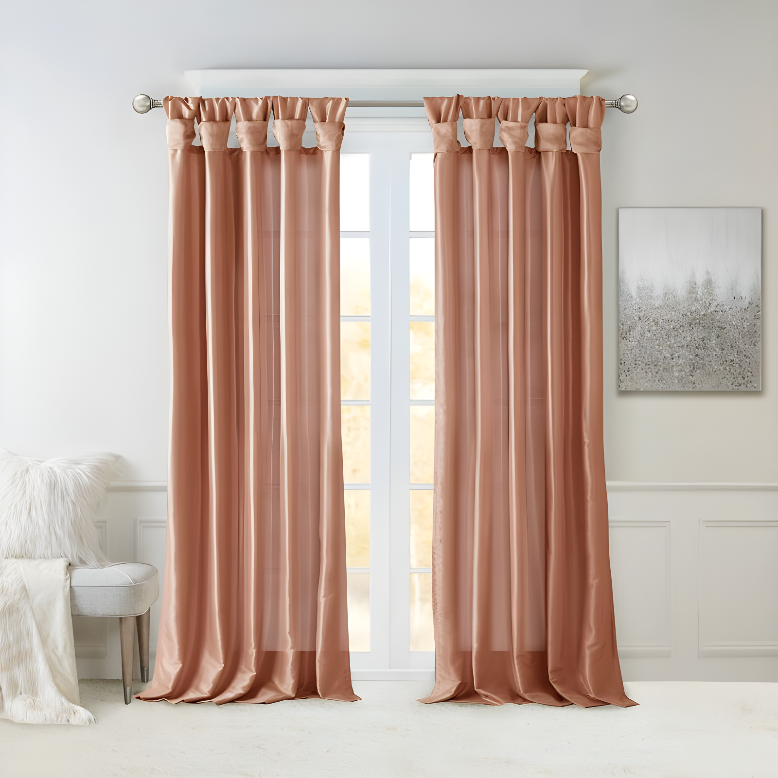 Madison Park Rivau Light-Filtering Single Curtain Panel
