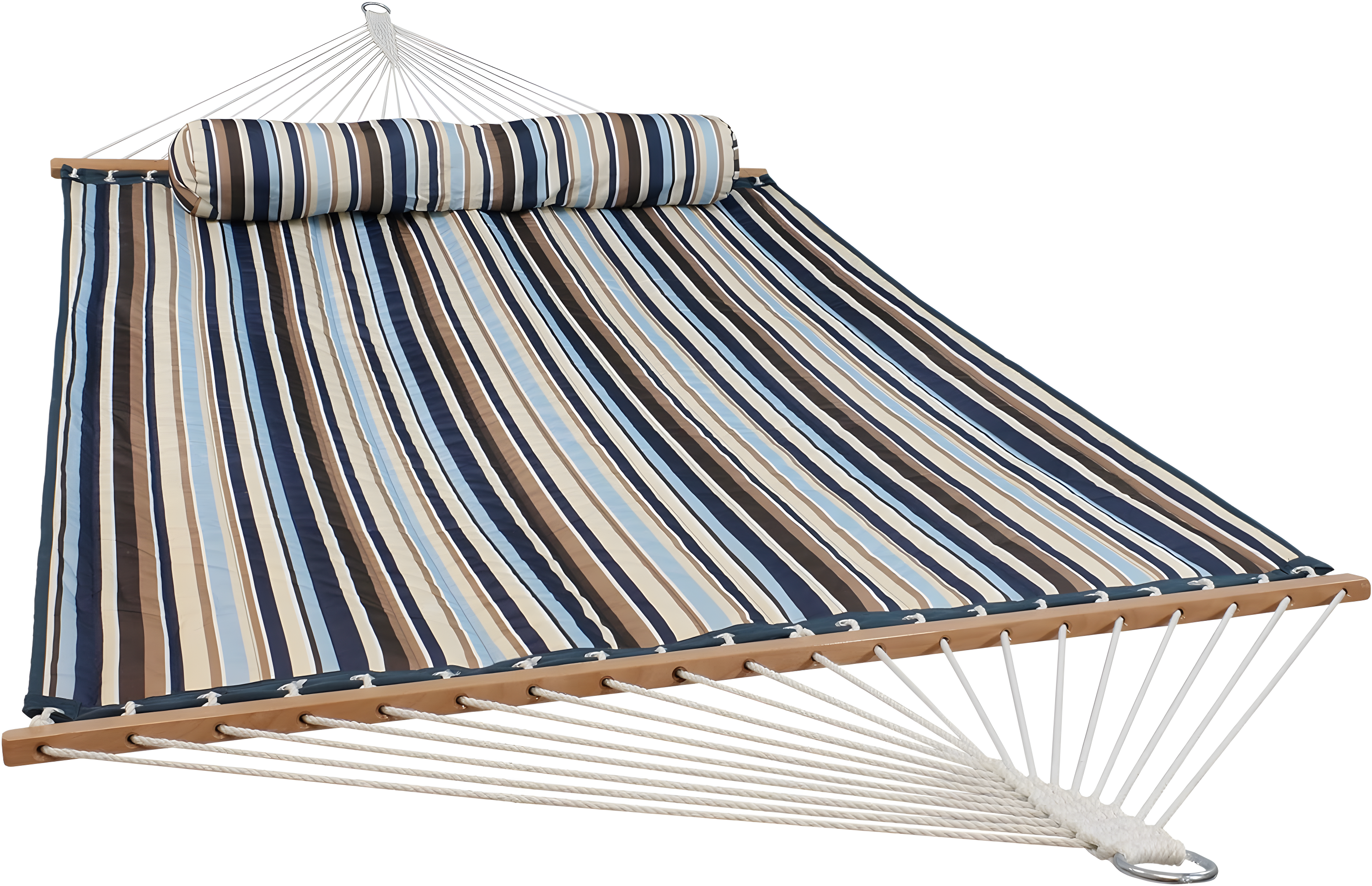 2-Person Quilted Polyester Spreader Bar Hammock