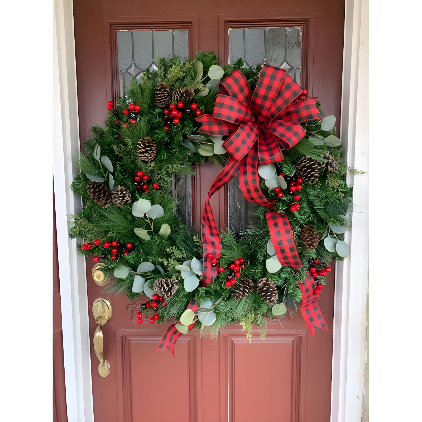 Canadian Pine Artificial Christmas Wreath Unlit