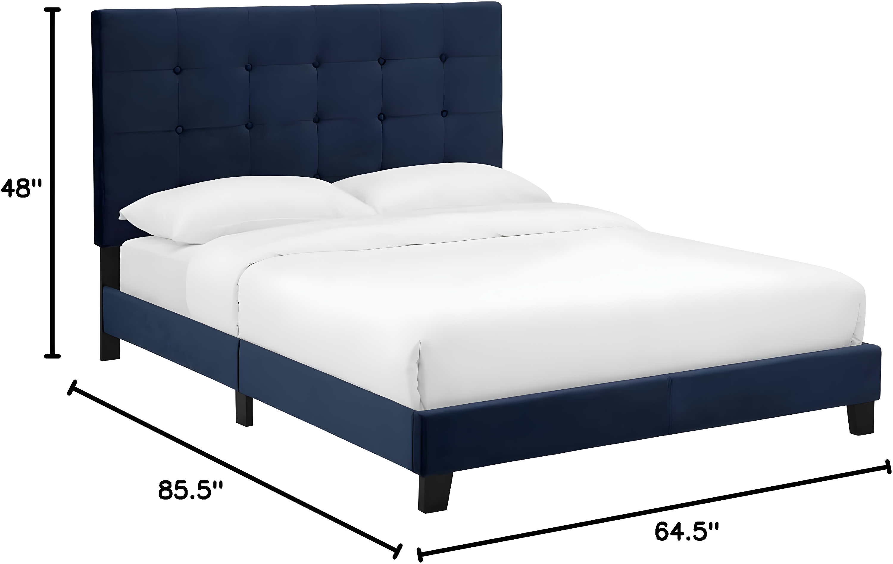 Modway Melanie Tufted Button Upholstered Performance Velvet Platform Bed