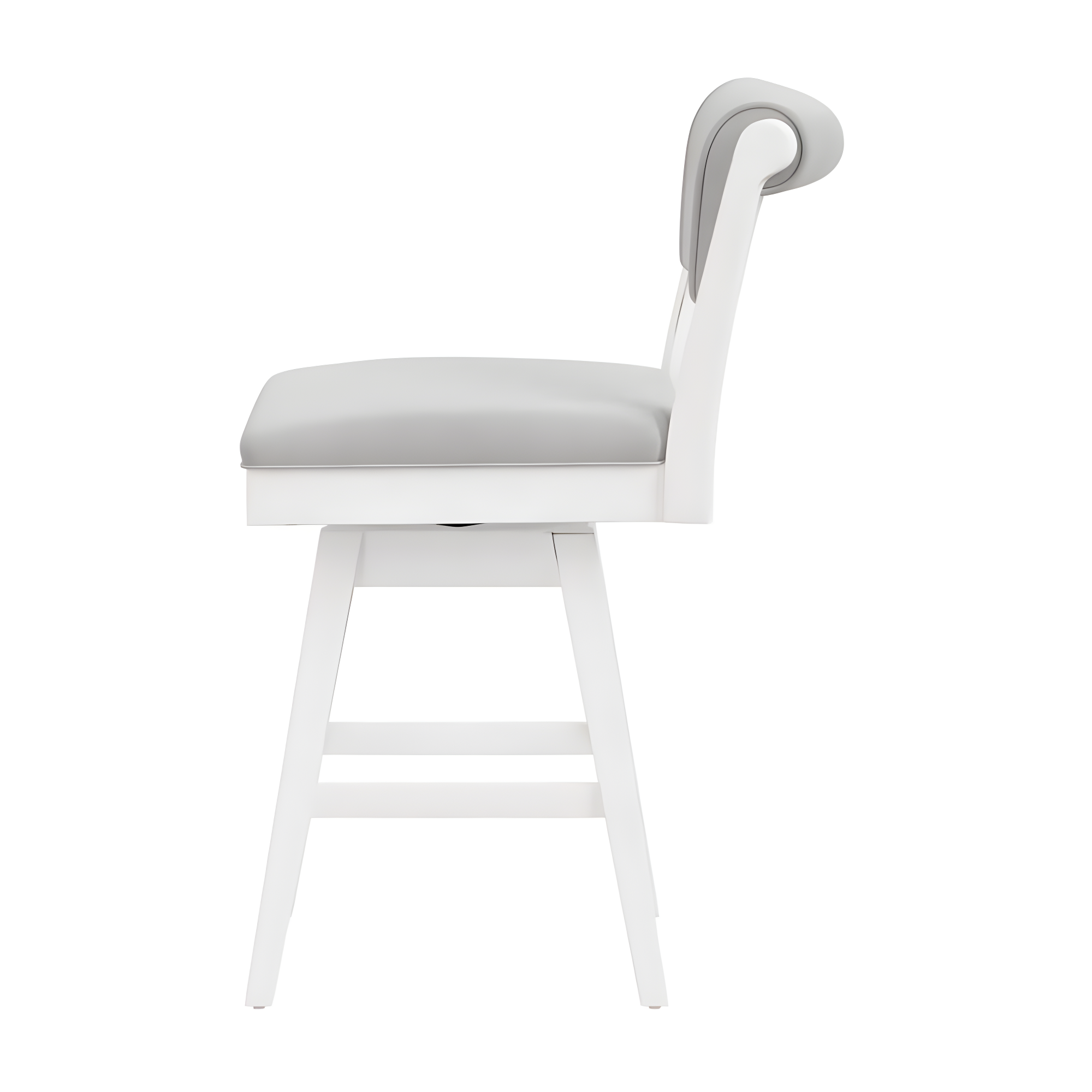 Clarion Counter Height Barstool Height Swivel with Footrest, Fog Gray Seat - Hillsdale Furniture