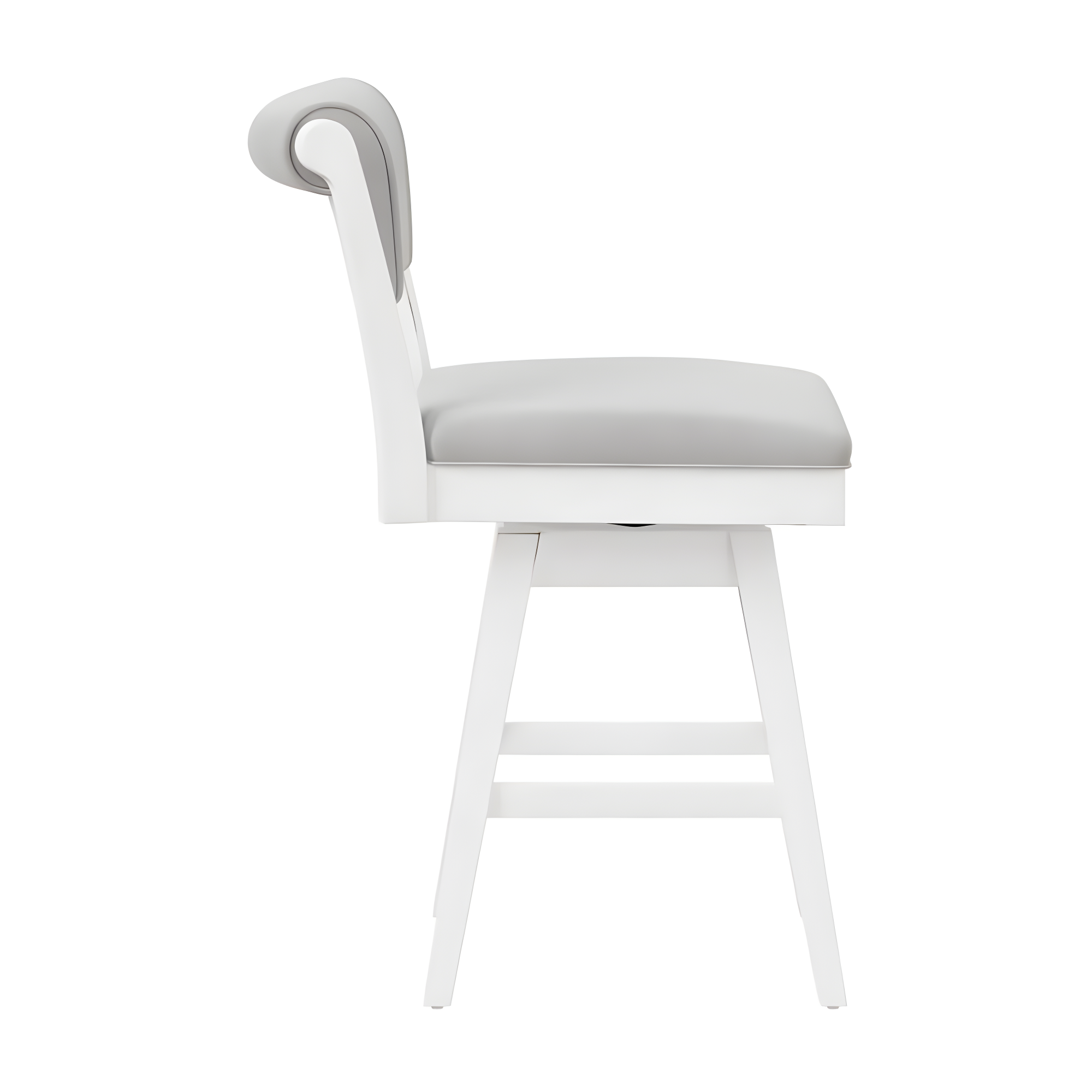 Clarion Counter Height Barstool Height Swivel with Footrest, Fog Gray Seat - Hillsdale Furniture