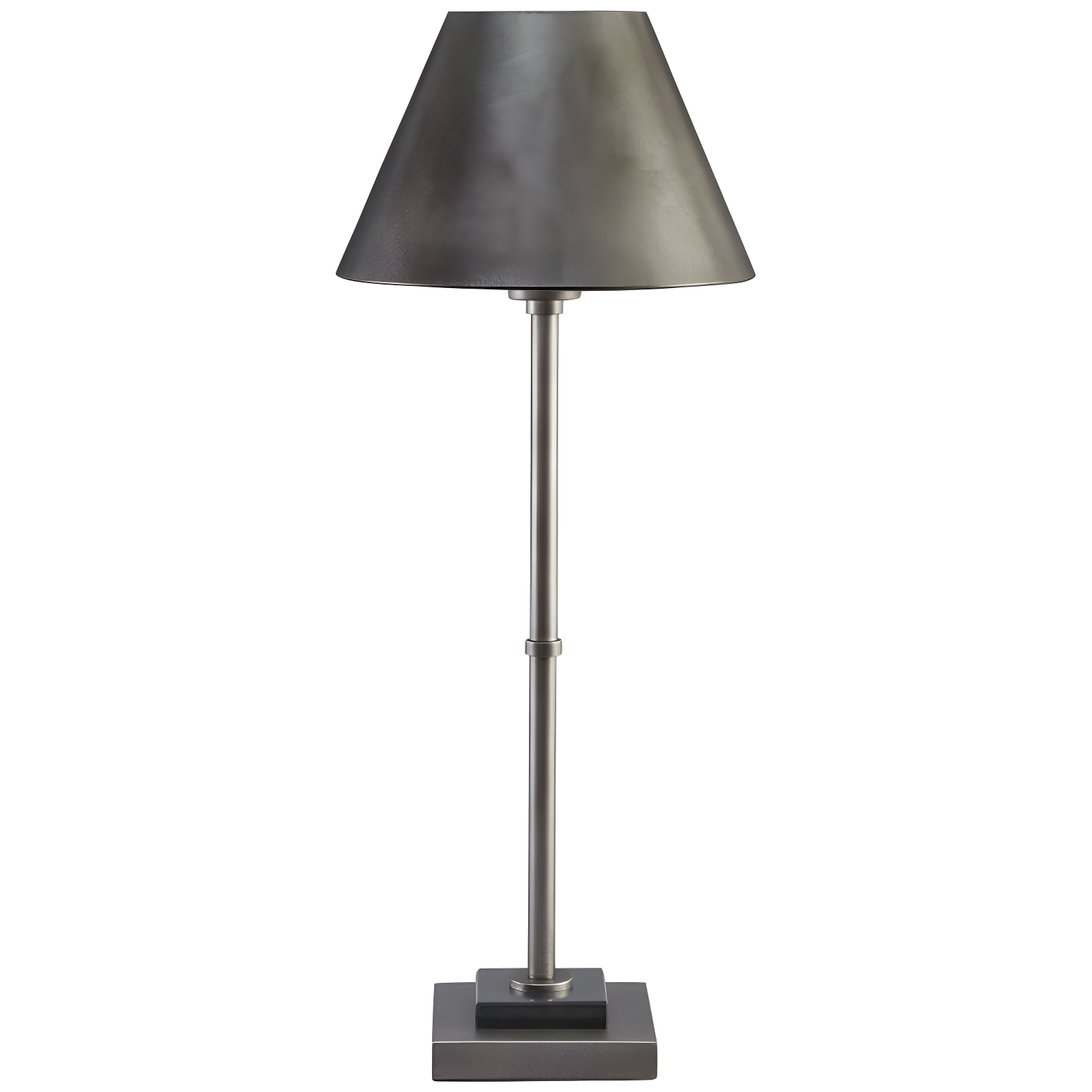 26.38" Belldunn Antique Pewter Metal Table Lamp - Signature Design by Ashley: Marble Base, UL Listed, Empire Shade
