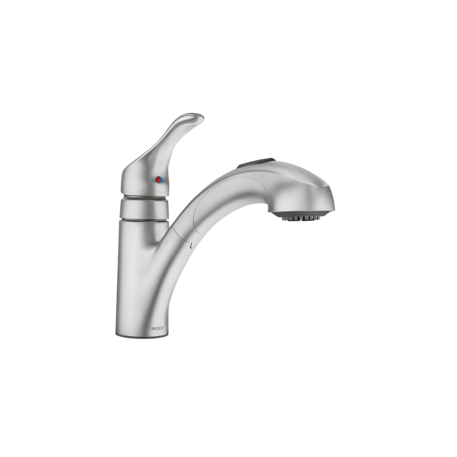 MOEN Renzo Spot Resist Stainless 9 in. H Pull Out Sprayer Kitchen Faucet with 360° Spout Swivel and PowerClean