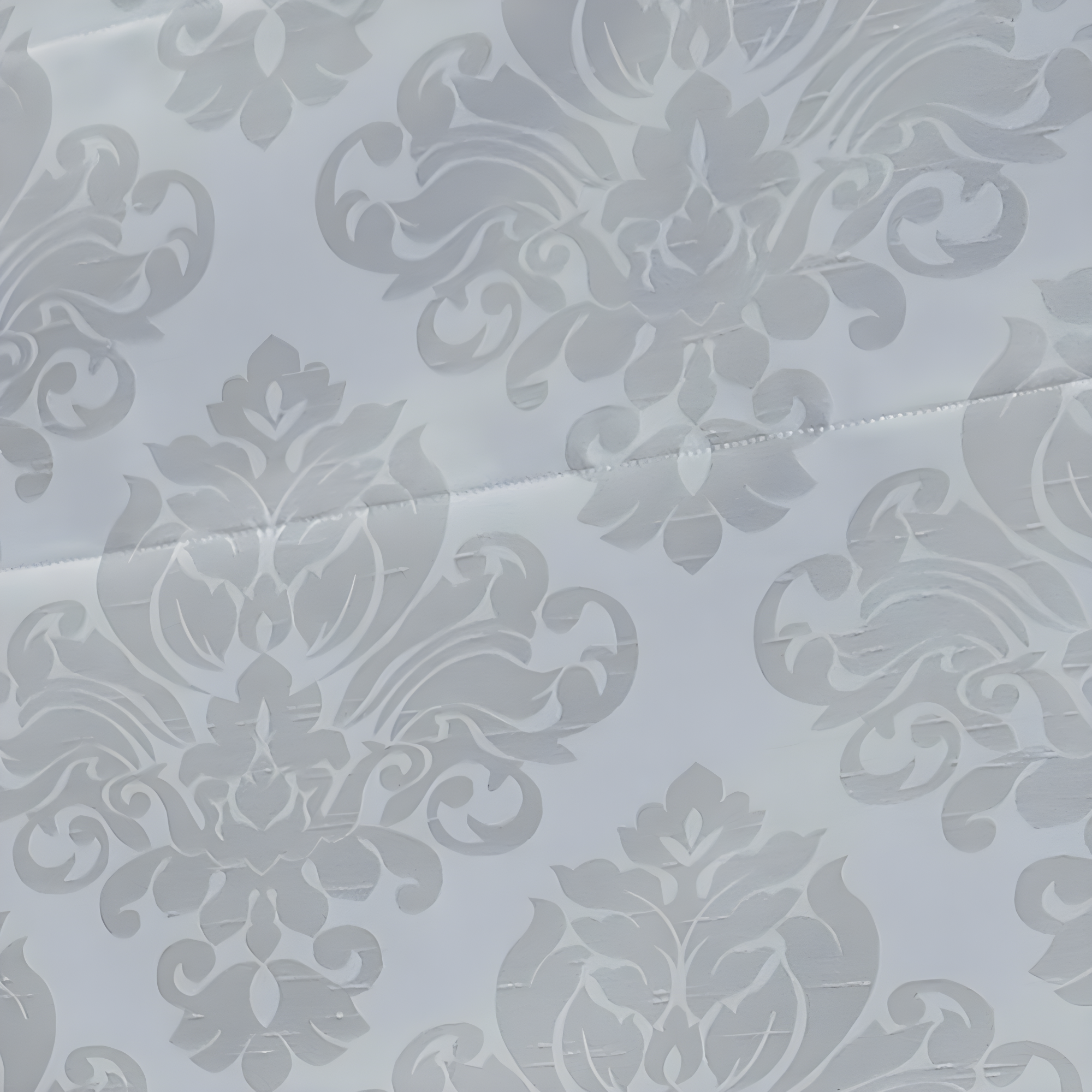 CHF Industries Damask Room Darkening Roman Shade 30 - 39 Inches Silver 34" w x 64" l