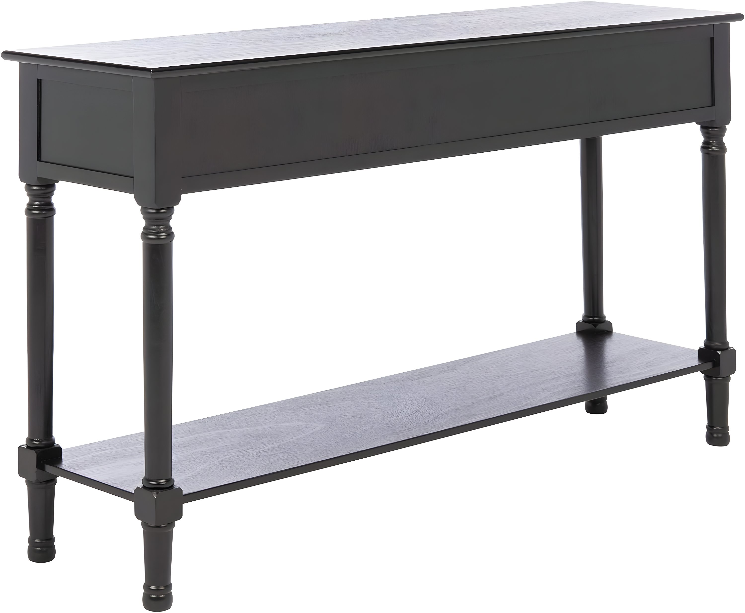 Landers 3 Drawer Console Table - CNS5711B - Black - Safavieh