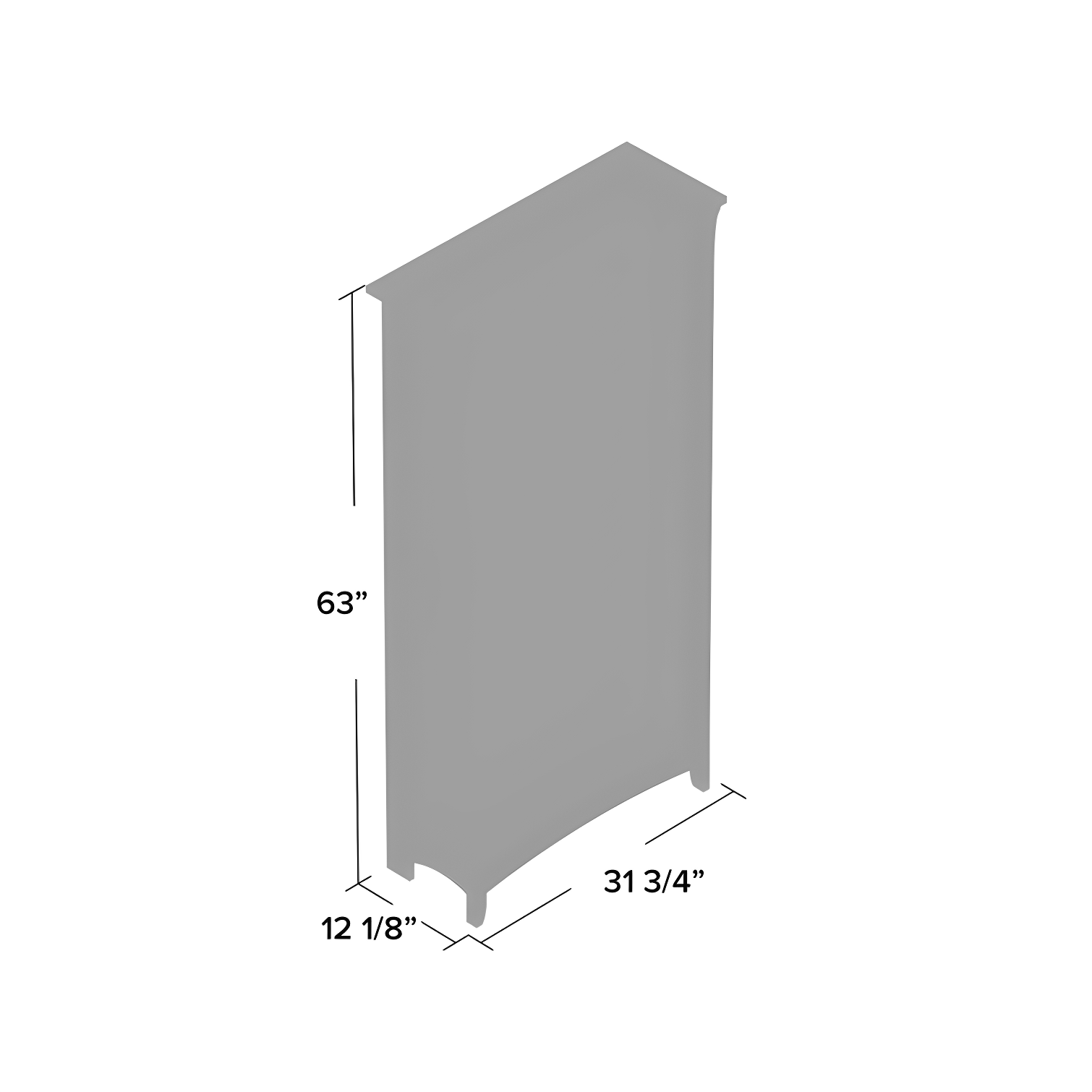 Khadesha 5 Shelf 63" Standard Bookcase