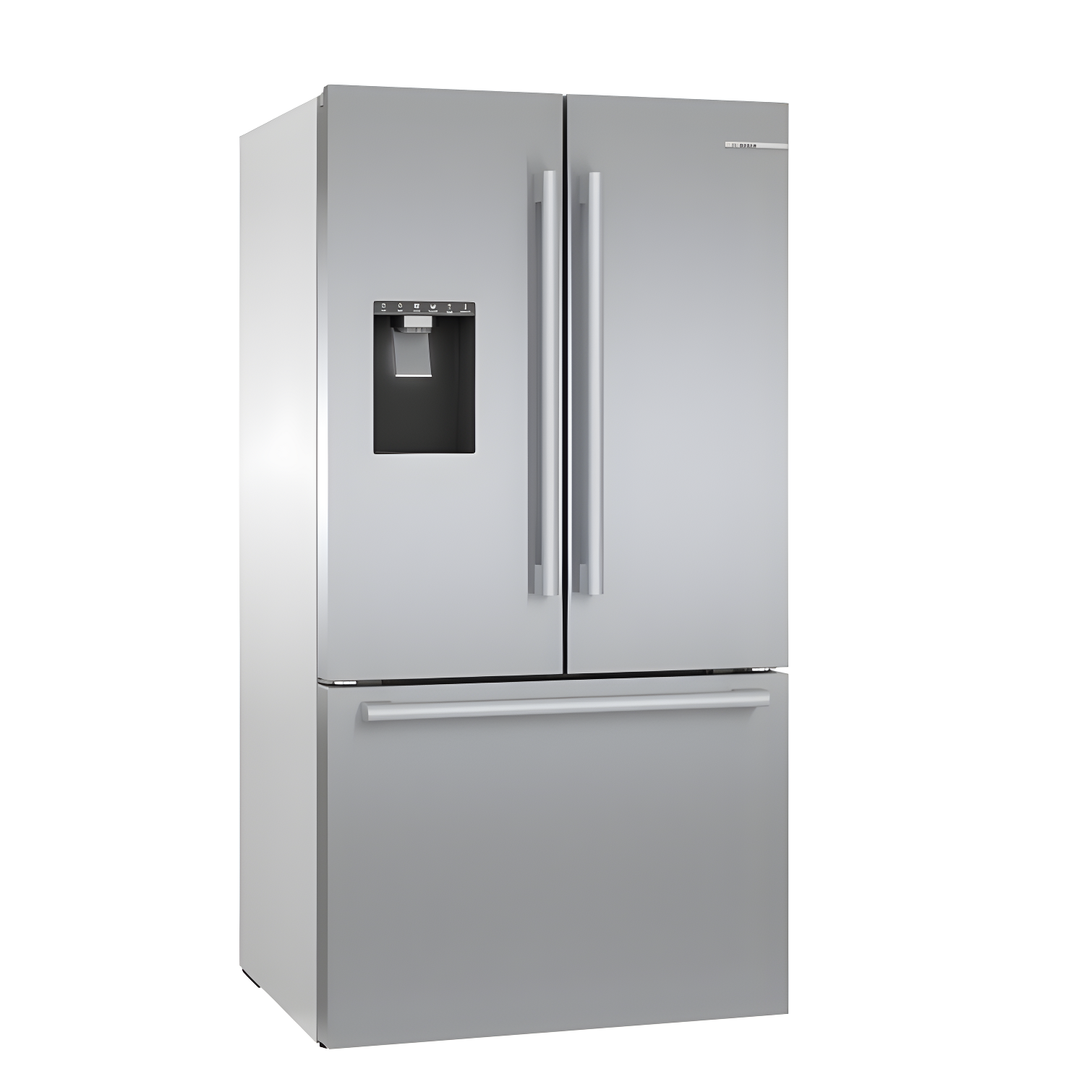 Bosch - 500 Series 36-Inch Smart French Door Standard-Depth Refrigerator With Quickicepro, Anti-Fingerprint, External Water & Ice, Home Connect