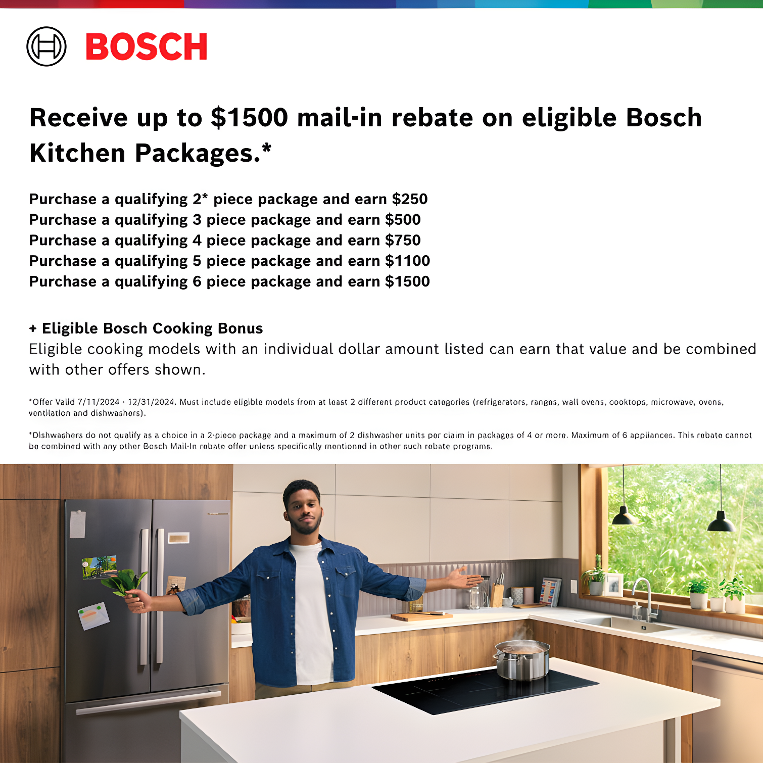 Bosch - 500 Series 36-Inch Smart French Door Standard-Depth Refrigerator With Quickicepro, Anti-Fingerprint, External Water & Ice, Home Connect