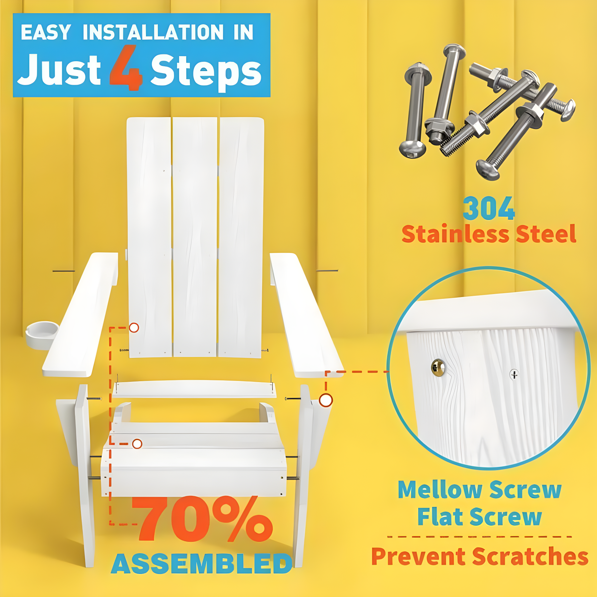Modern Adirondack Outdoor Adirondack Chair