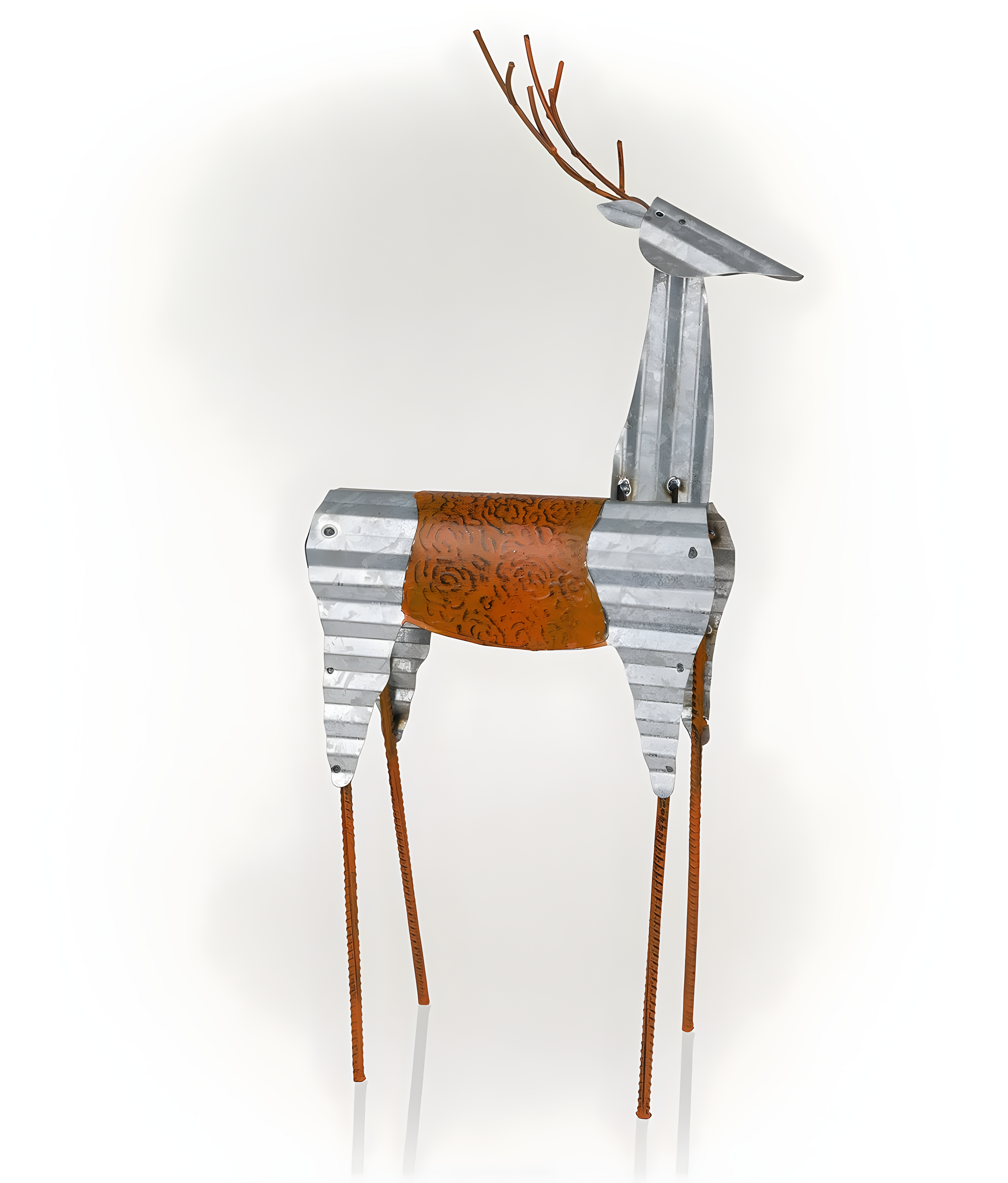 Alpine Corporation Sheet Metal Reindeer Decor