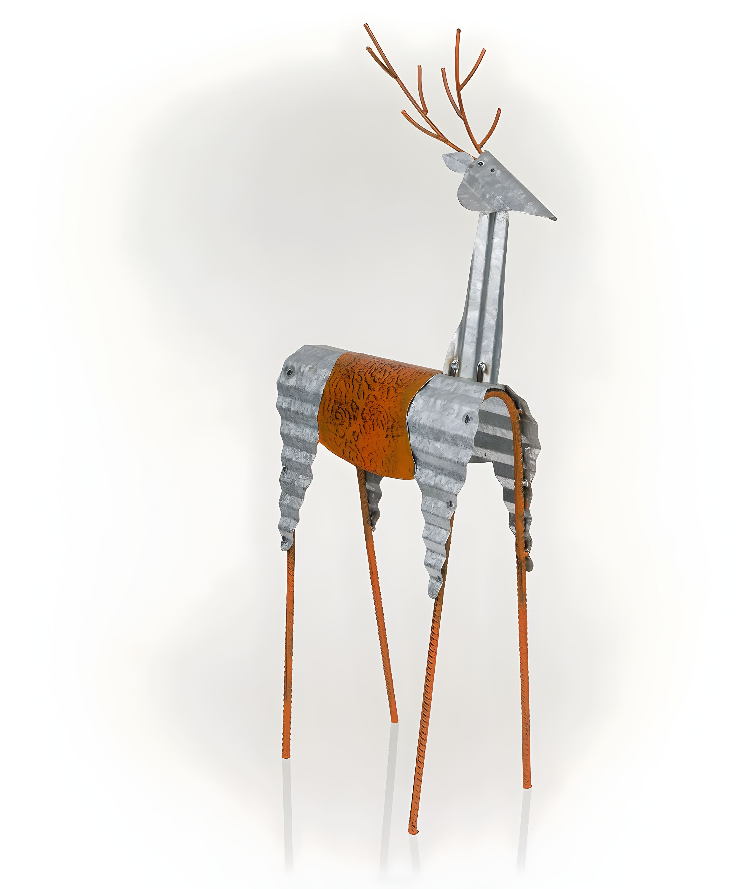 Alpine Corporation Sheet Metal Reindeer Decor
