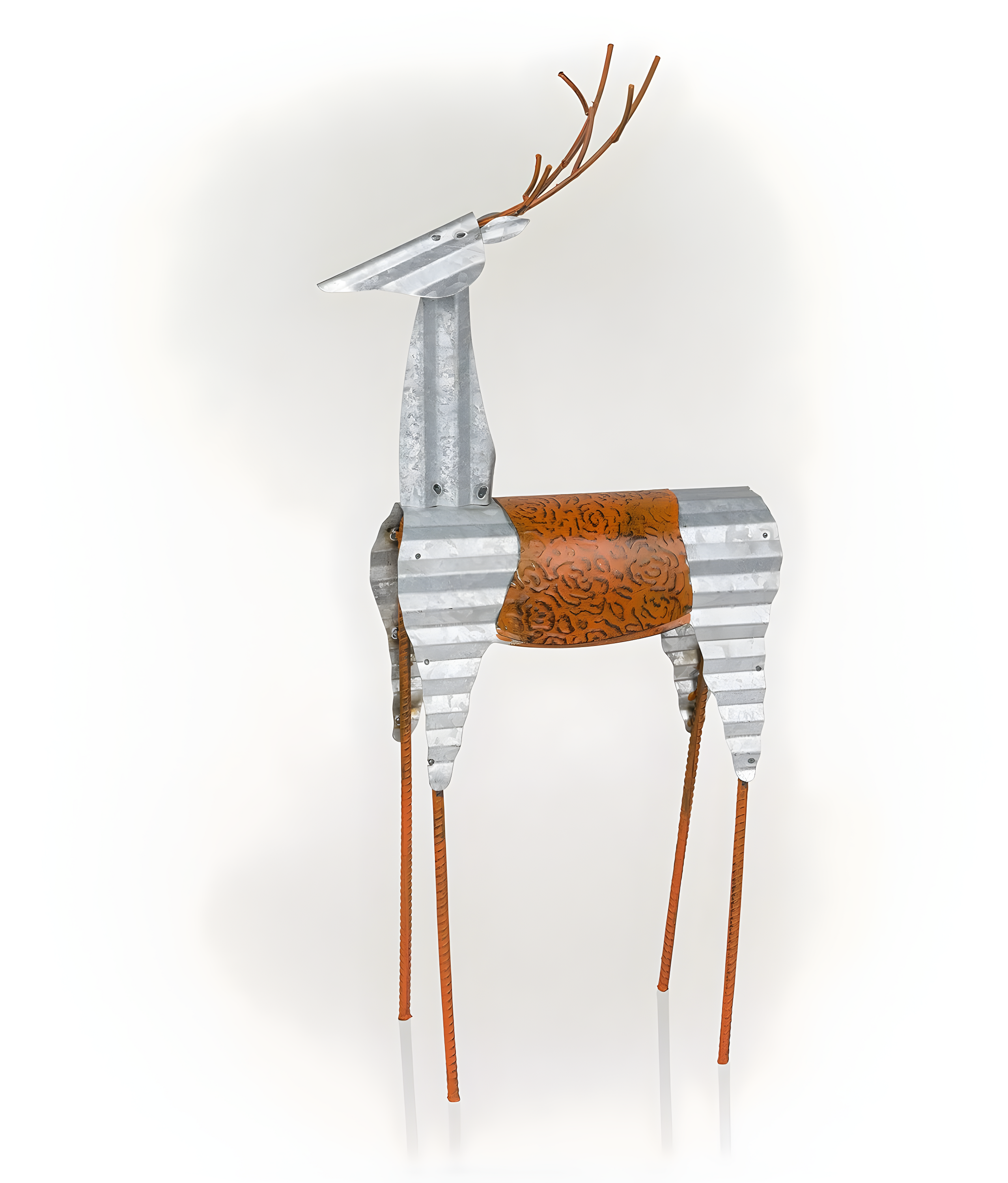 Alpine Corporation Sheet Metal Reindeer Decor