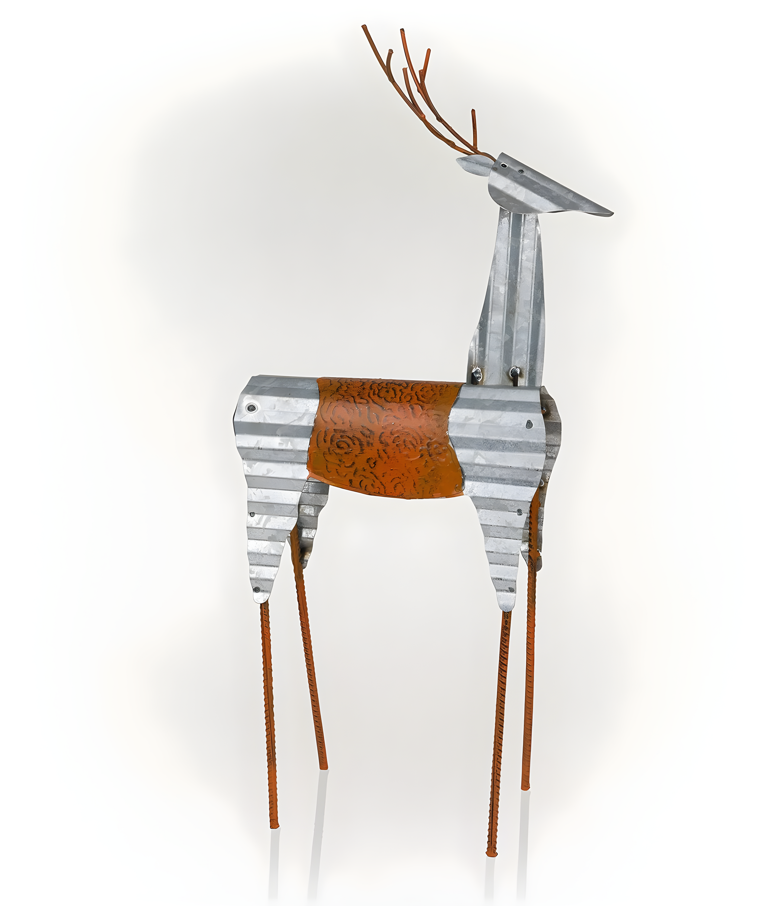 Alpine Corporation Sheet Metal Reindeer Decor