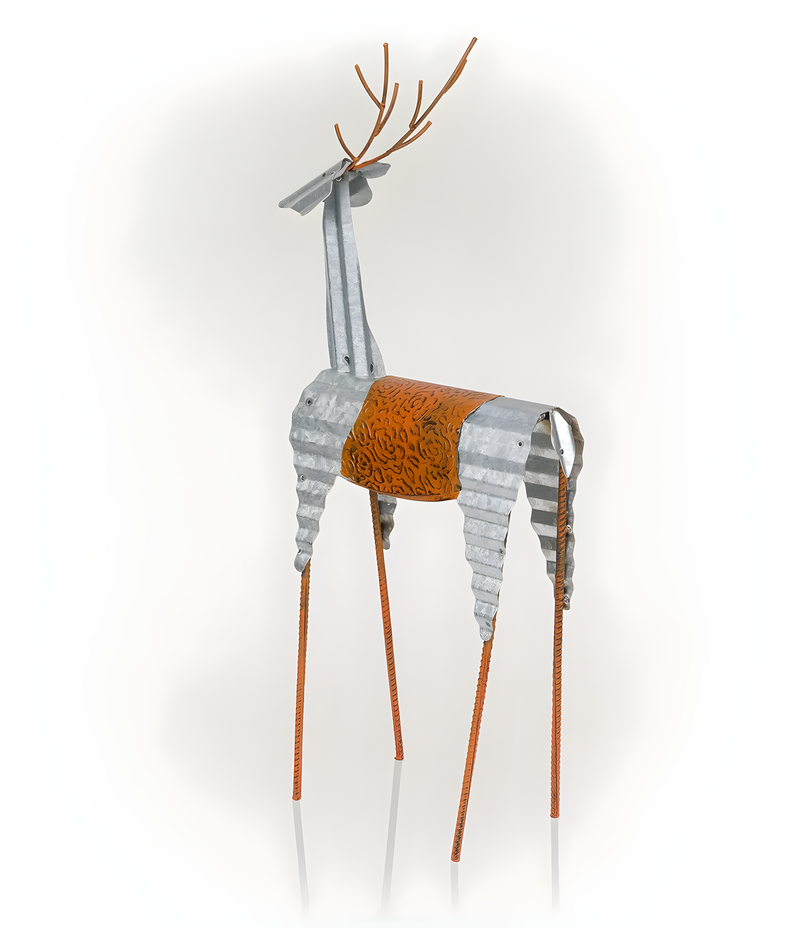 Alpine Corporation Sheet Metal Reindeer Decor