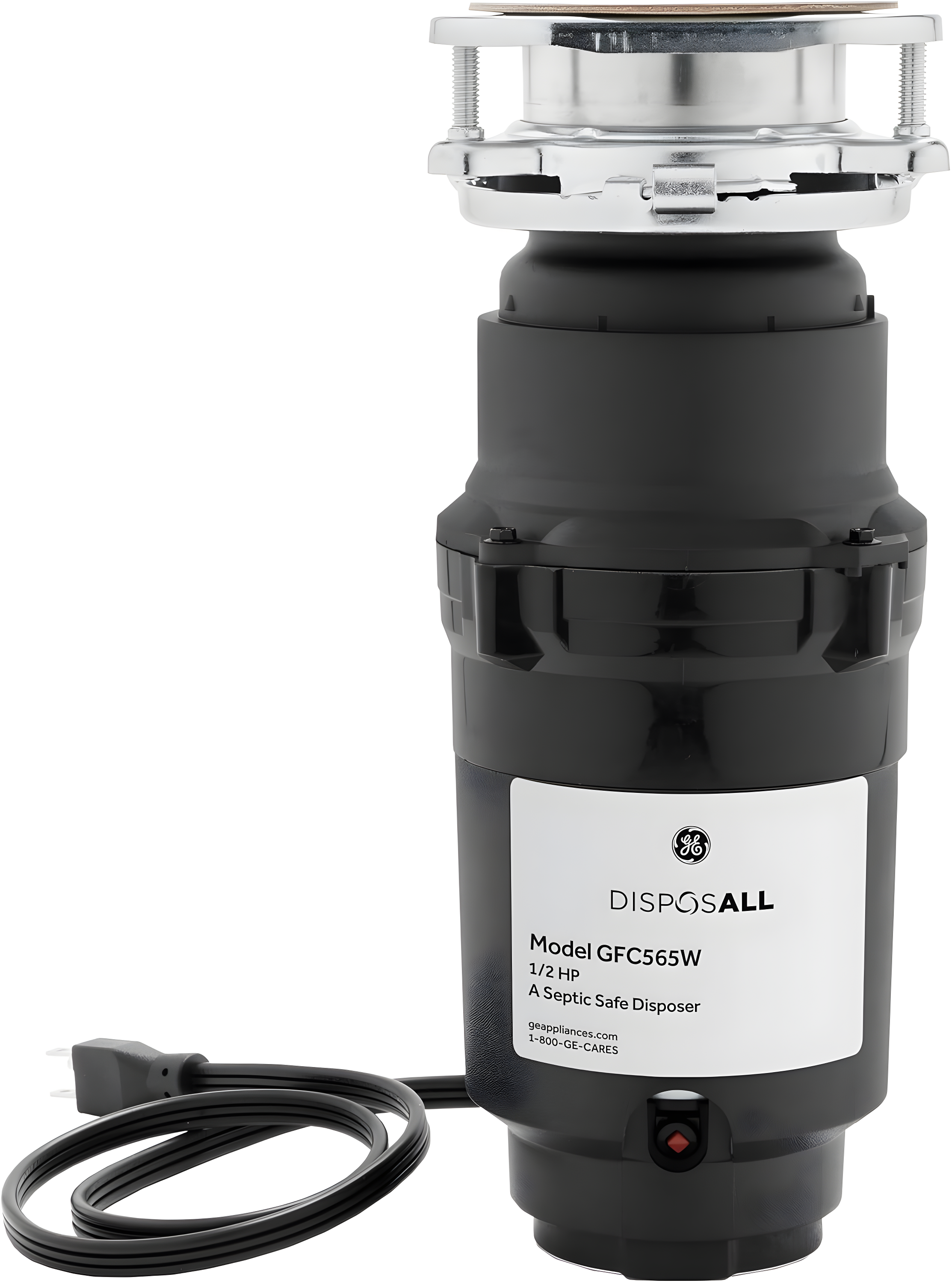 GE Appliances GE Disposall 1/2 HP Continuous Feed Garbage Disposer Corded