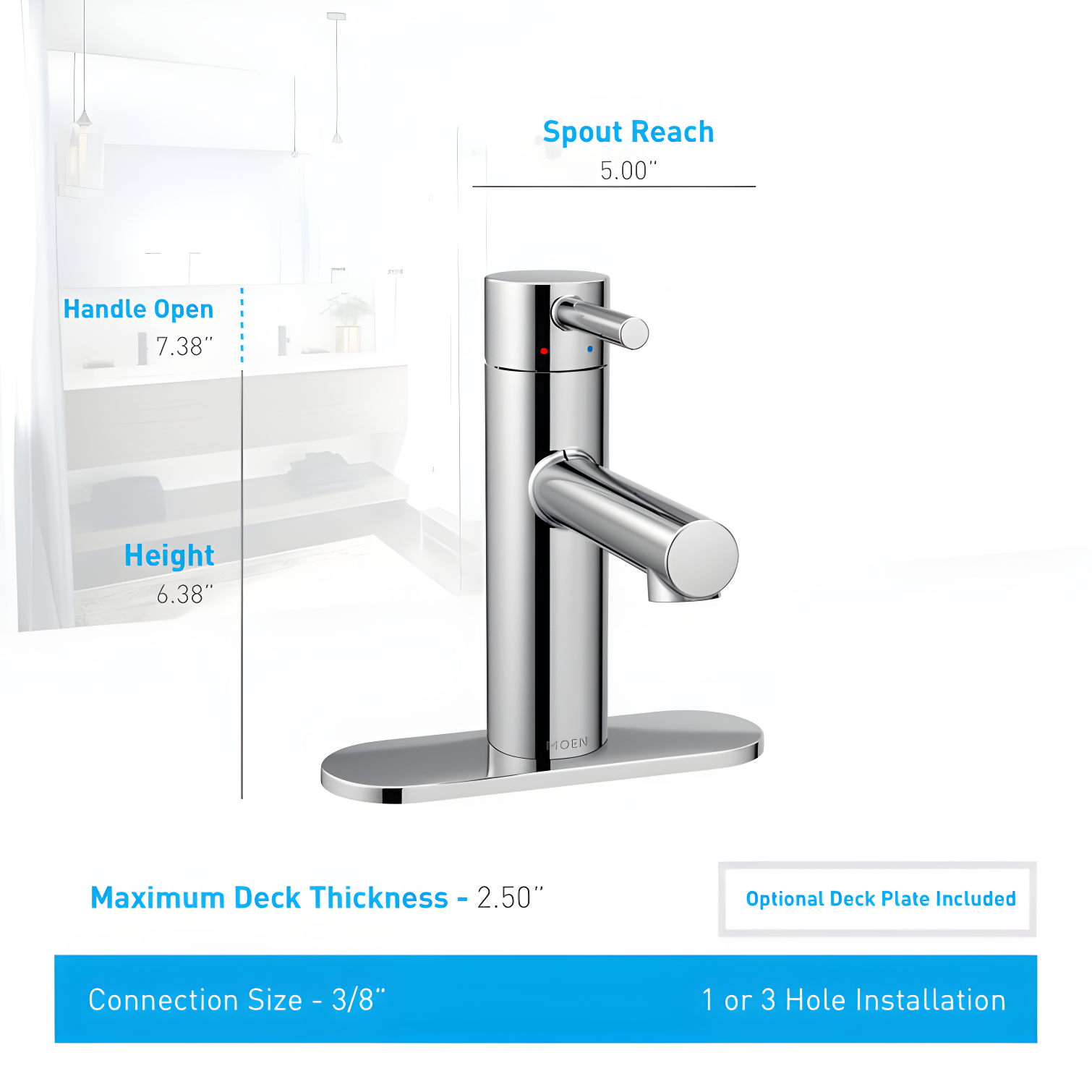 Align Single Hole Bathroom Faucet with Drain Assembly