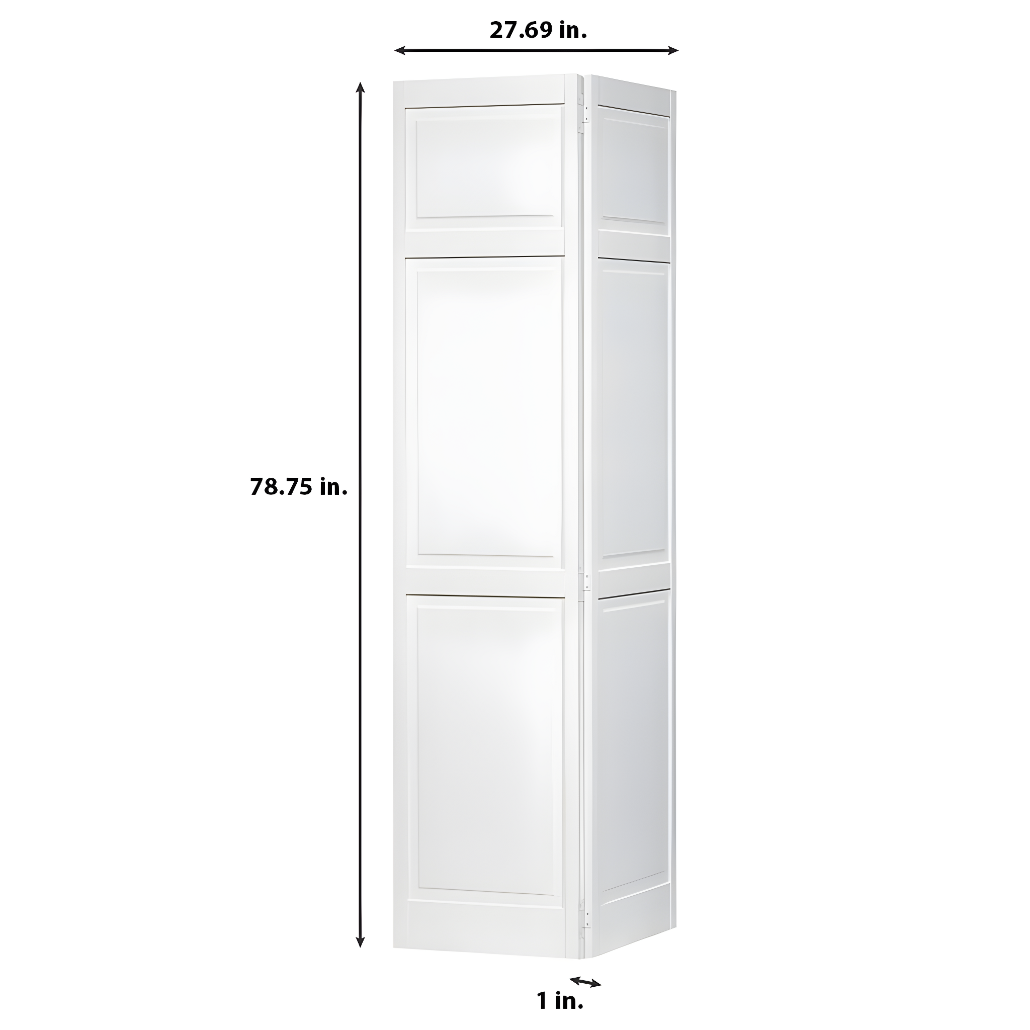 Kimberly Bay Paneled Wood Primed Bi-Fold Door