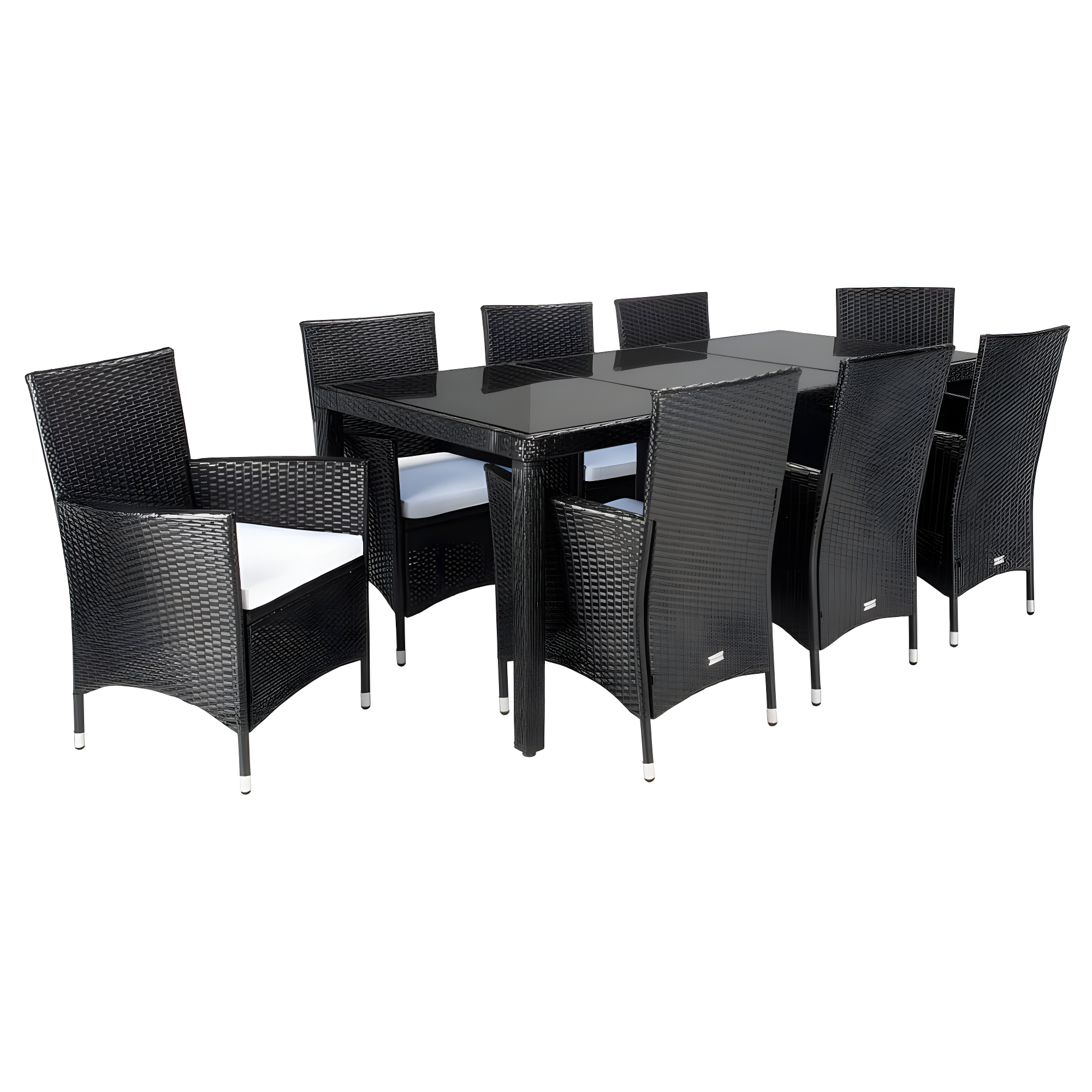 Safavieh Hailee 8 - Person Rectangular Outdoor Dining Set with Cushions