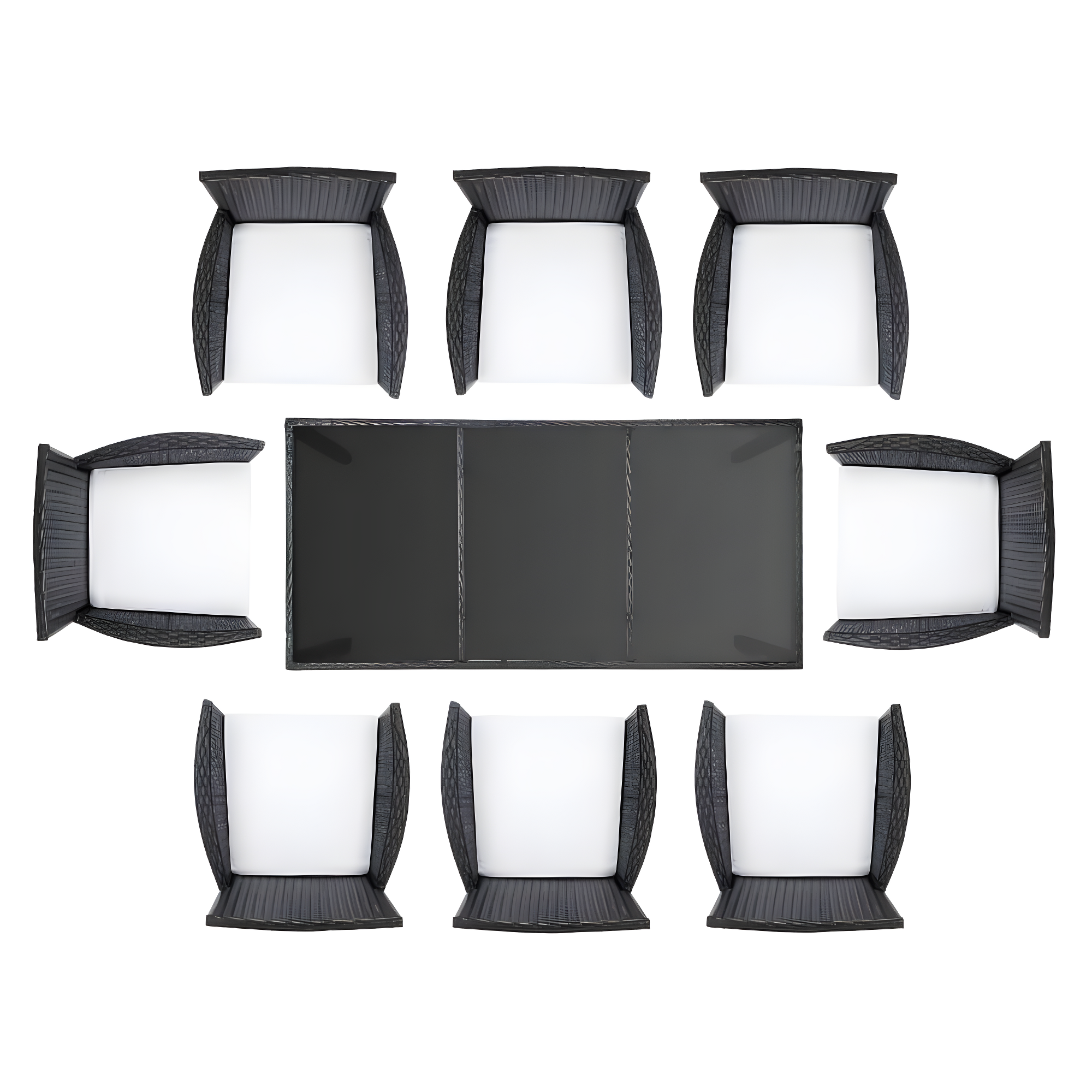 Safavieh Hailee 8 - Person Rectangular Outdoor Dining Set with Cushions