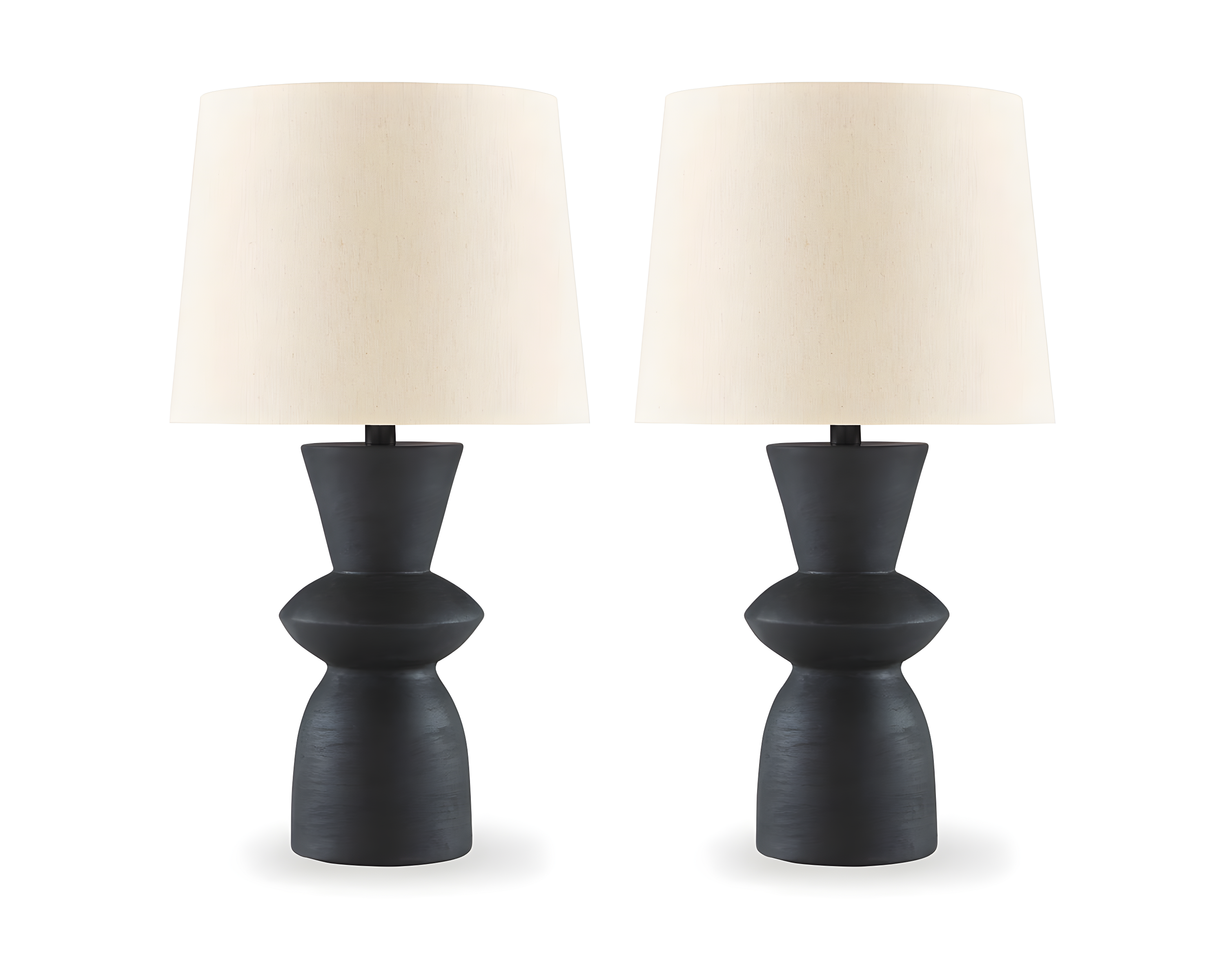 Benjara Solid Wood Table Lamp (Set of 2)