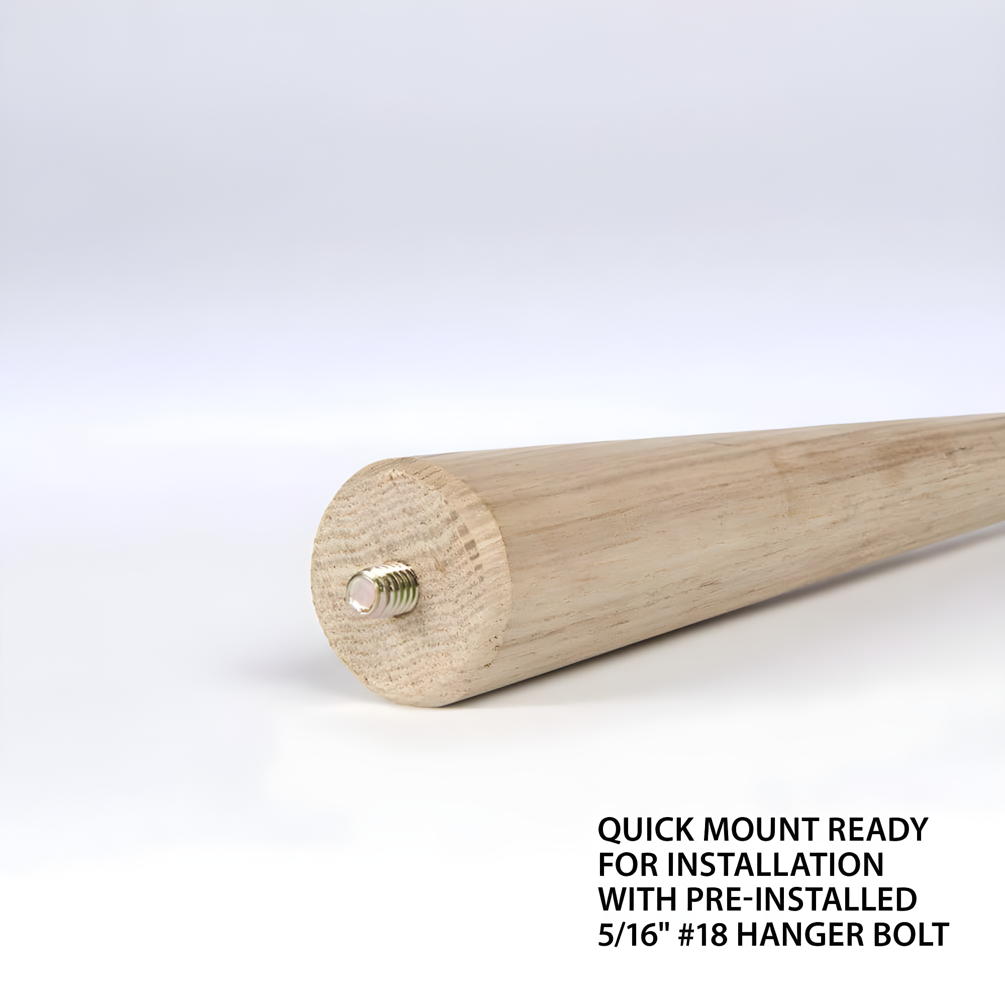 Leg Tbl 7/8-1-1/2X4In Hdw Sld WADDELL MFG CO Wood Table Legs 2504 Smooth Sanded