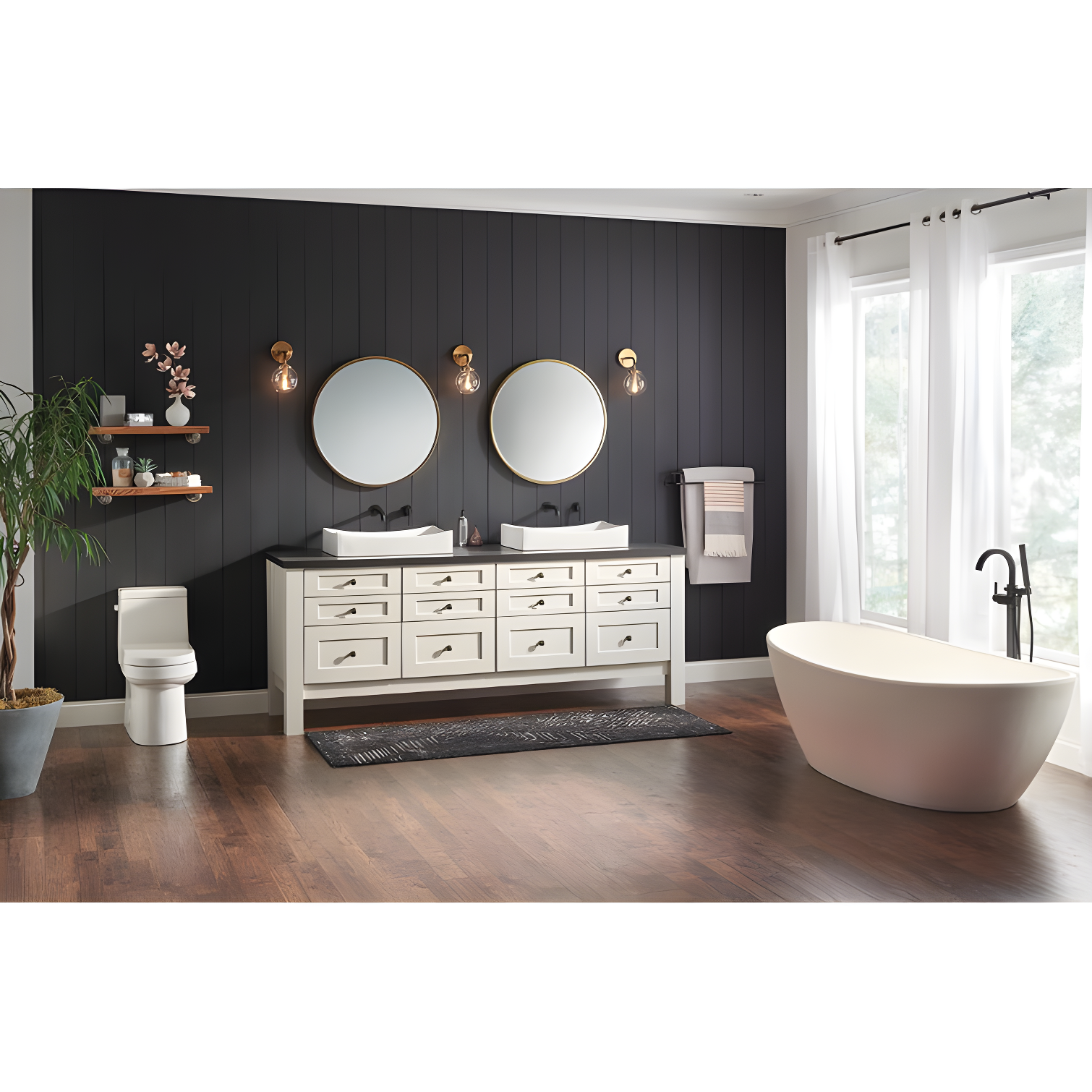 Trinsic Single Handle Floor Mounted Freestanding Tub Filler